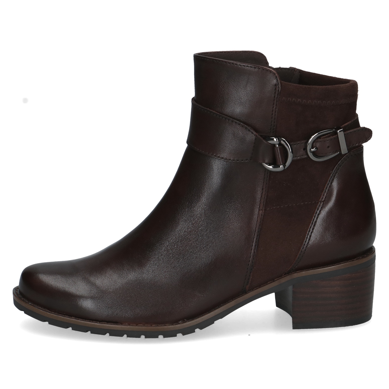 Caprice Stiefelette  Blockabsatz, Ankleboots mit Zierschnalle, bequeme Weite