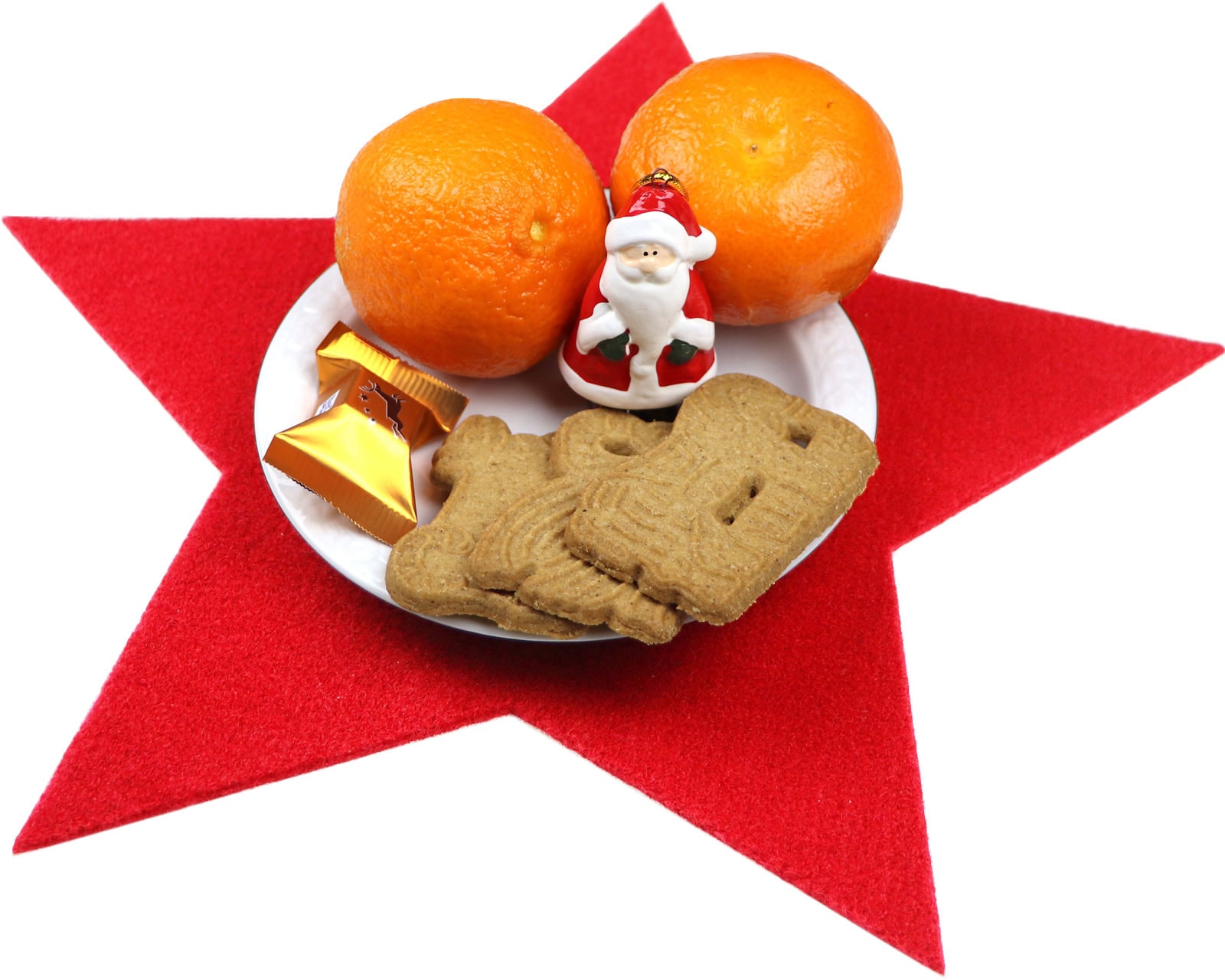 Primaflor-Ideen in Textil Platzset »Stern, Weihnachtsdeko rot« auch ideal als Untersetzer oder Dekoration, Größe 29,5 cm