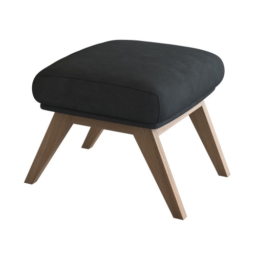 FLEXLUX "Adria" Fuß Eiche, Fußhocker für Ohrensessel