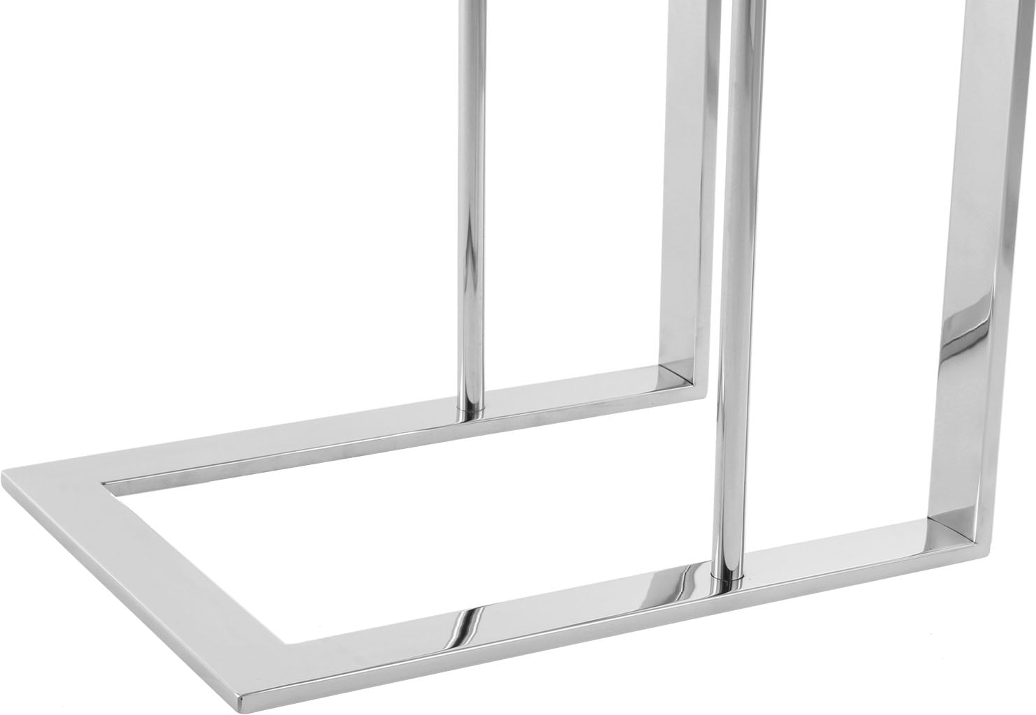 Kayoom Beistelltisch »Sten 125, Minimalistischer Stil, Gefertigt aus 100 % Edelstahl«, (1 St.), Minimalistischer Beistellisch in C-Form aus Edelstahl
