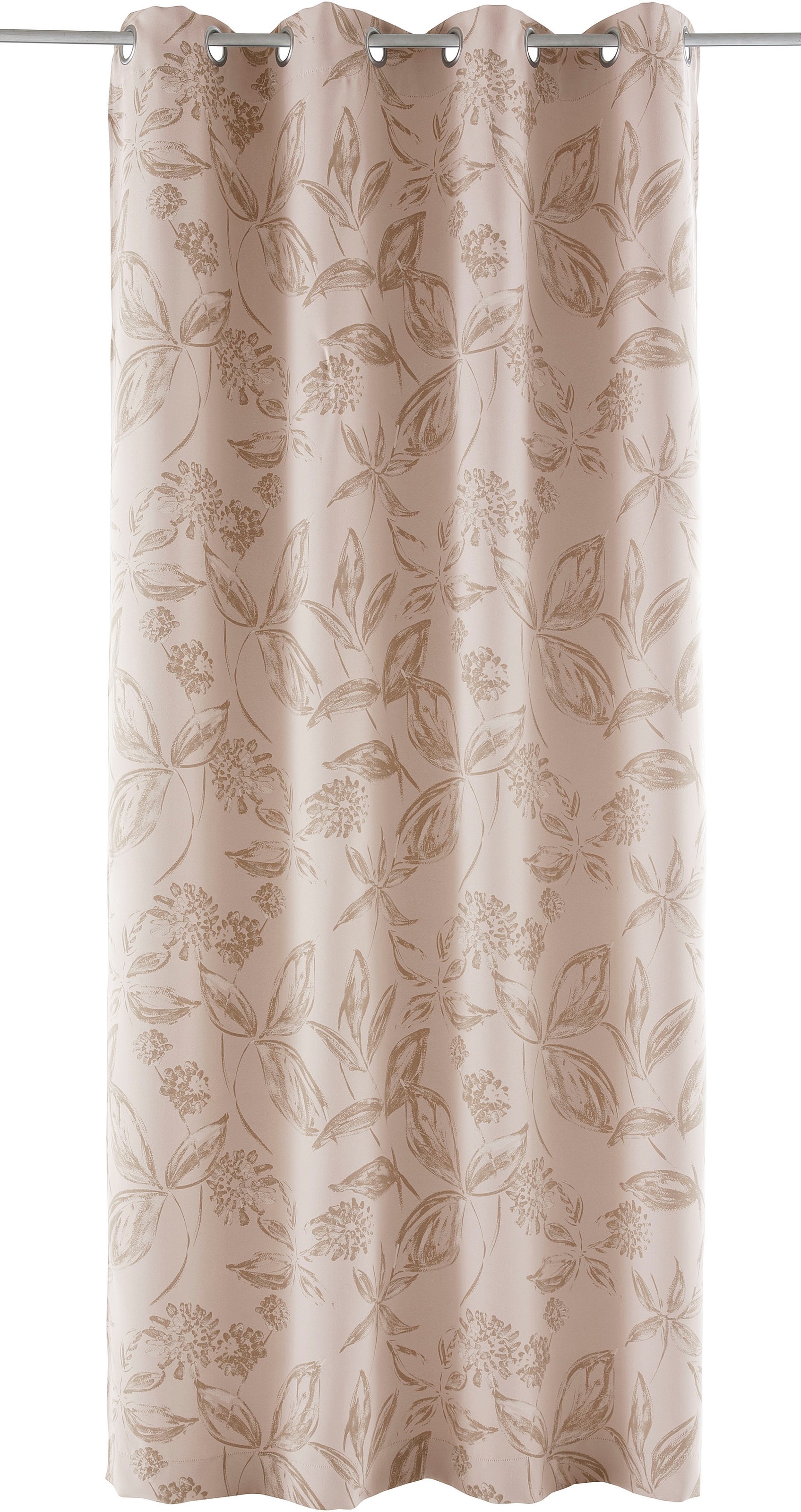 my home Vorhang "FLOWER" Ösen 1 Stk. tlg. Maß: 135 x 235cm, monochrom, in v günstig online kaufen