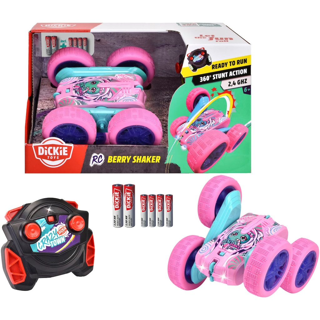 Dickie Toys RC-Auto »RC Berry Shaker, 2,4 GHz«, mit Rotations- u. Flip-Funktion