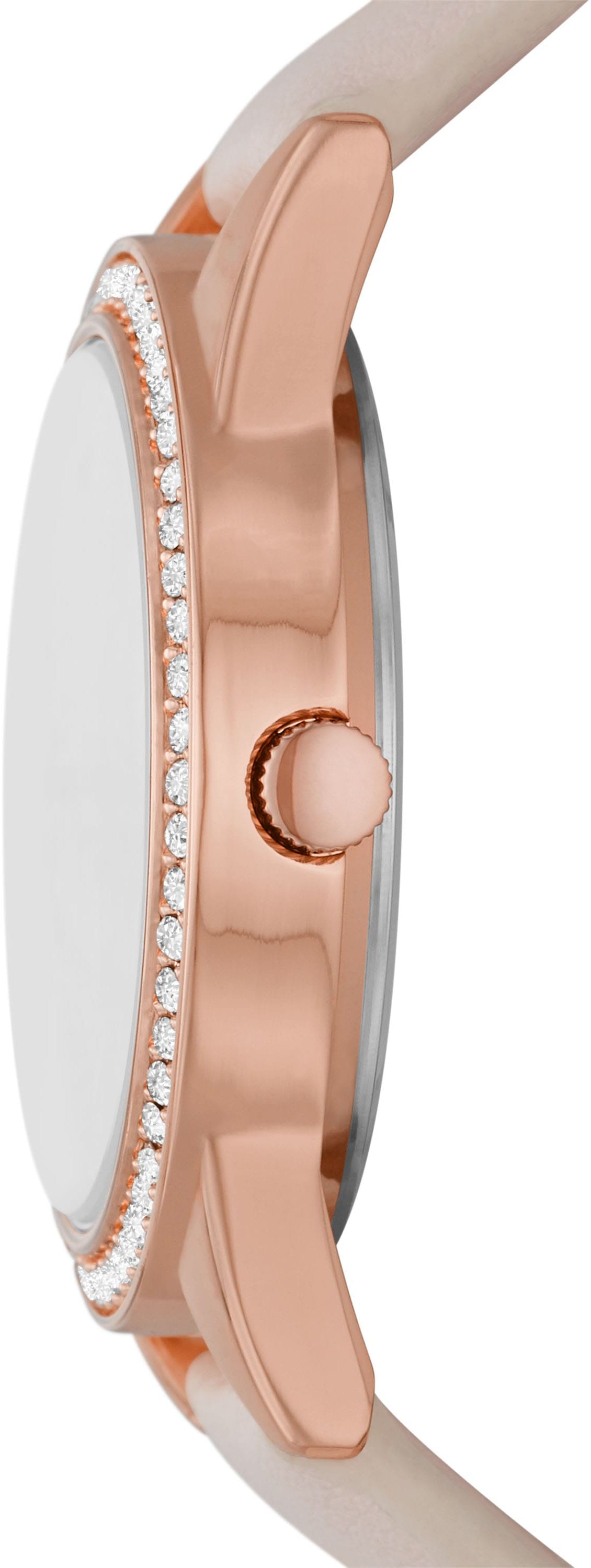 Skechers Quarzuhr, (Set, 6 tlg., mit 5 Schmuckarmbändern), Armbanduhr, Damenuhr, Ideal auch als Geschenk, analog, Glassteine
