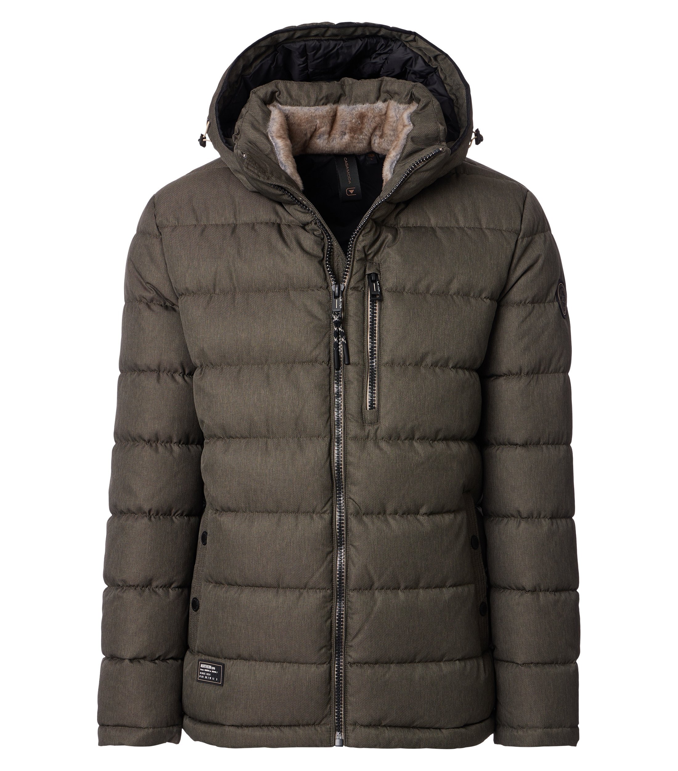 CASAMODA "CASAMODA Steppjacke mit Kapuze uni"