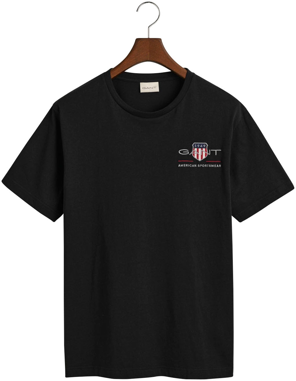 Gant T-Shirt »REG ARCHIVE SHIELD EMB SS T-SHIRT«, von dem Archiv aus den 1980er-Jahren inspiriert