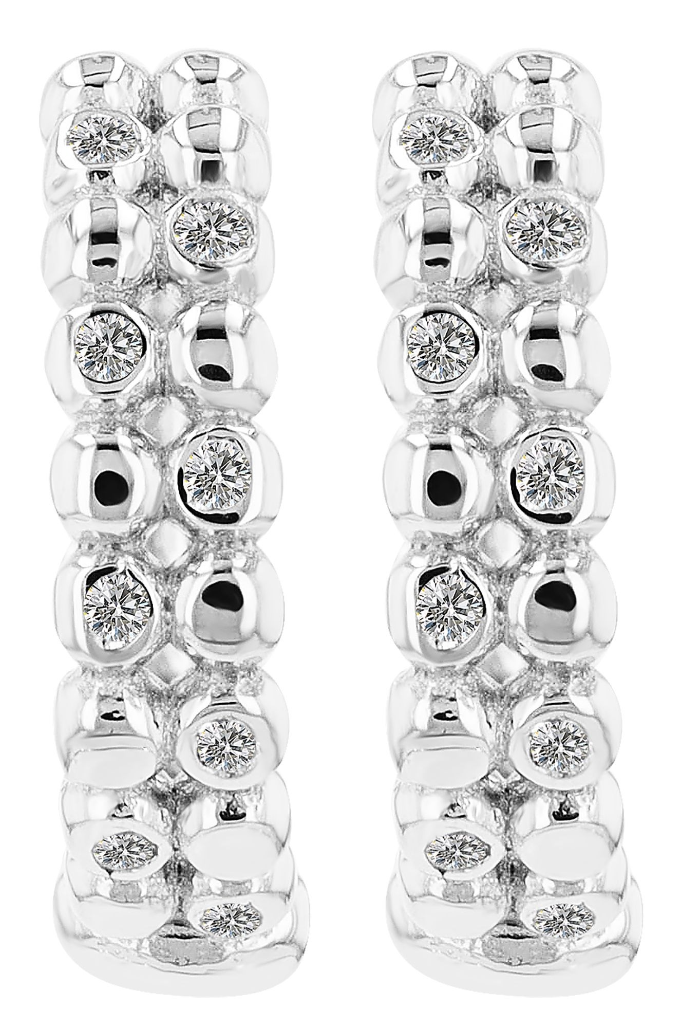 Adelia´s Paar Creolen "Damen Ohrringe – Creole aus 925 Silber mit Zirkonia" günstig online kaufen