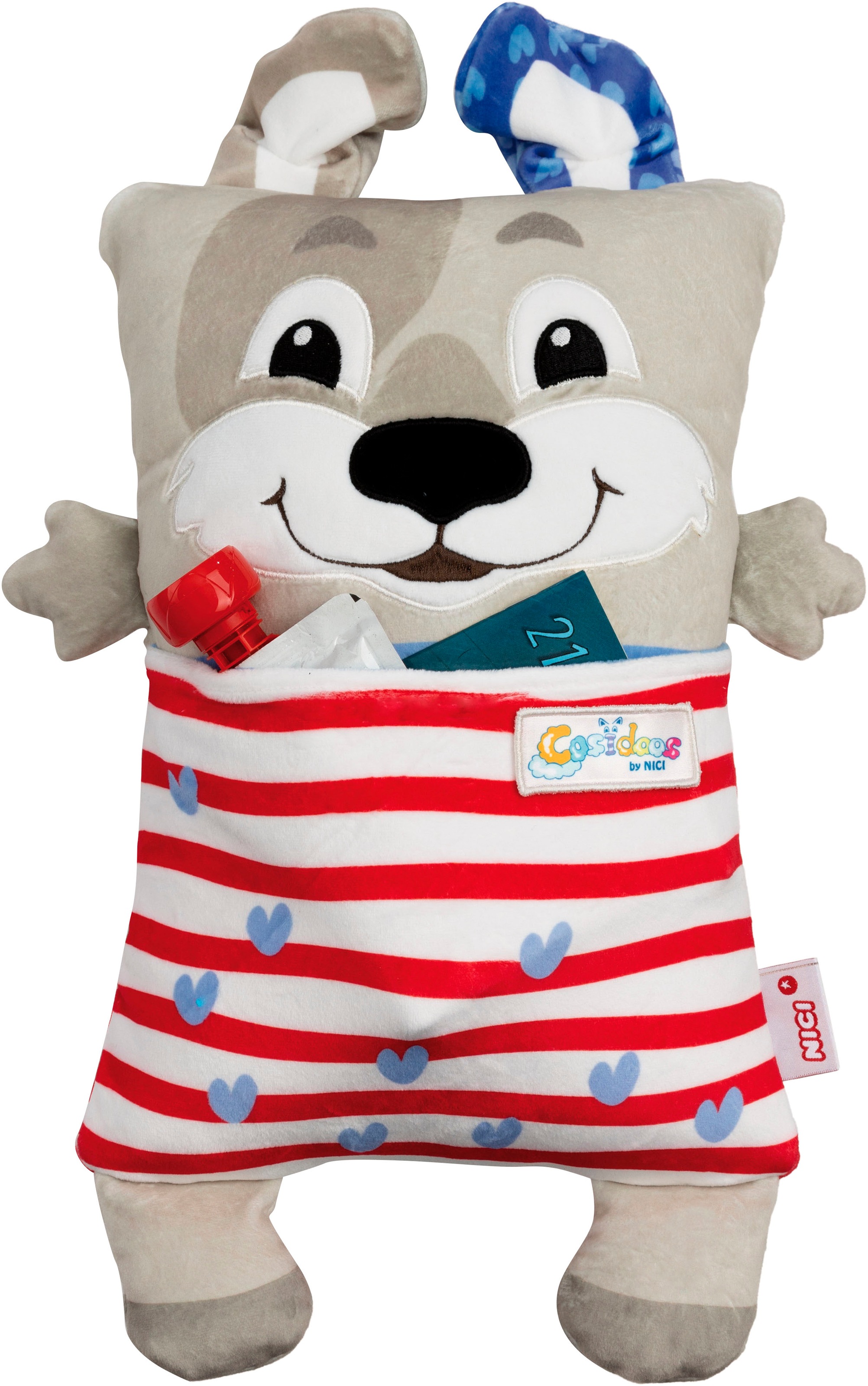 Nici Kuscheltier »Cosidoos, Hund mit Wendefunktion 30x20 cm«, enthält recyceltes Material (Global Recycled Standard)