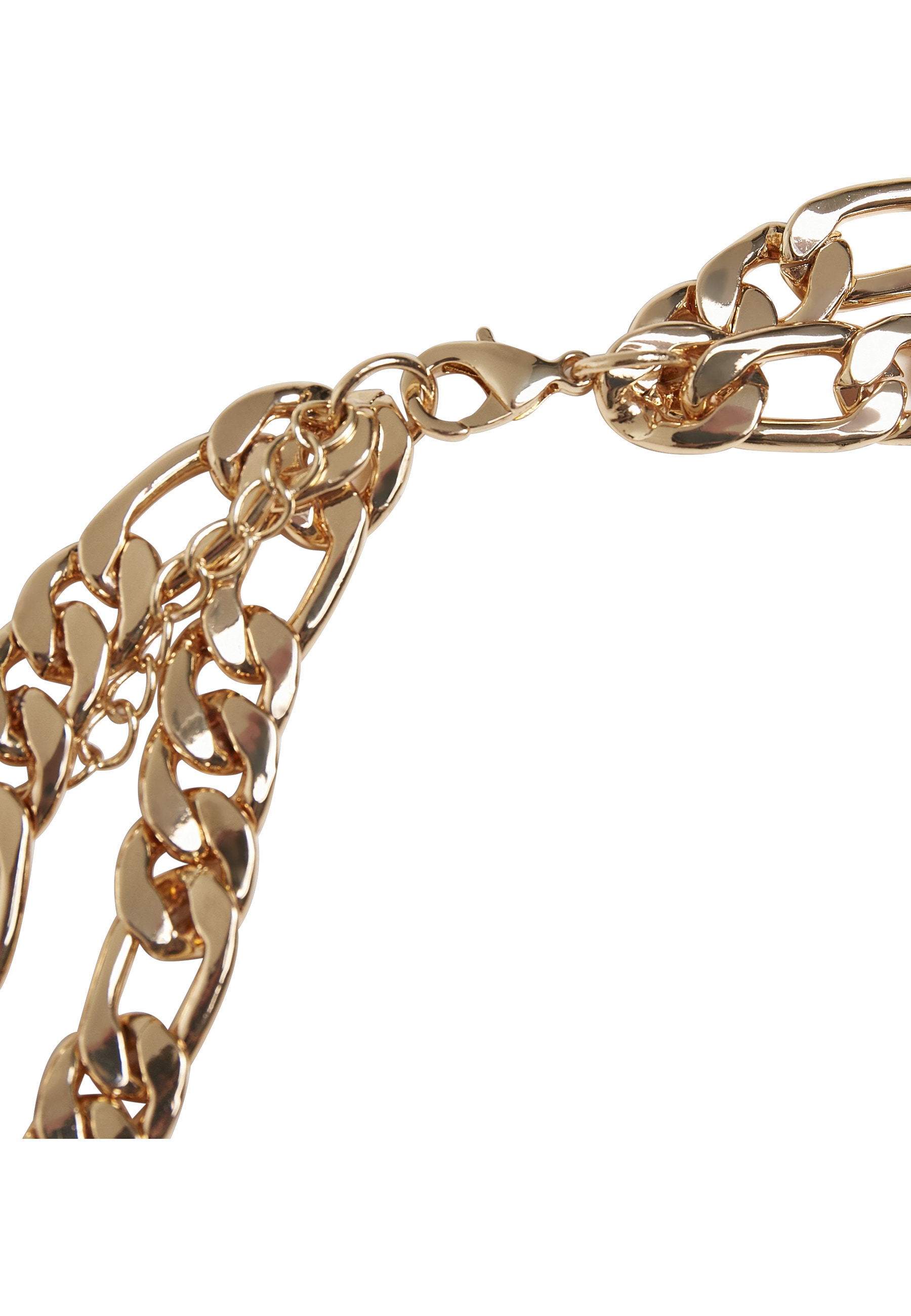 URBAN CLASSICS Edelstahlkette »Urban Classics Unisex Figaro Layering Necklace«