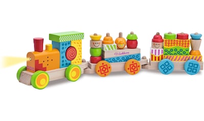 Spielzeug-Eisenbahn »Holzspielzeug, Color, Holz-Soundzug«, mit Licht- und Soundfunktion