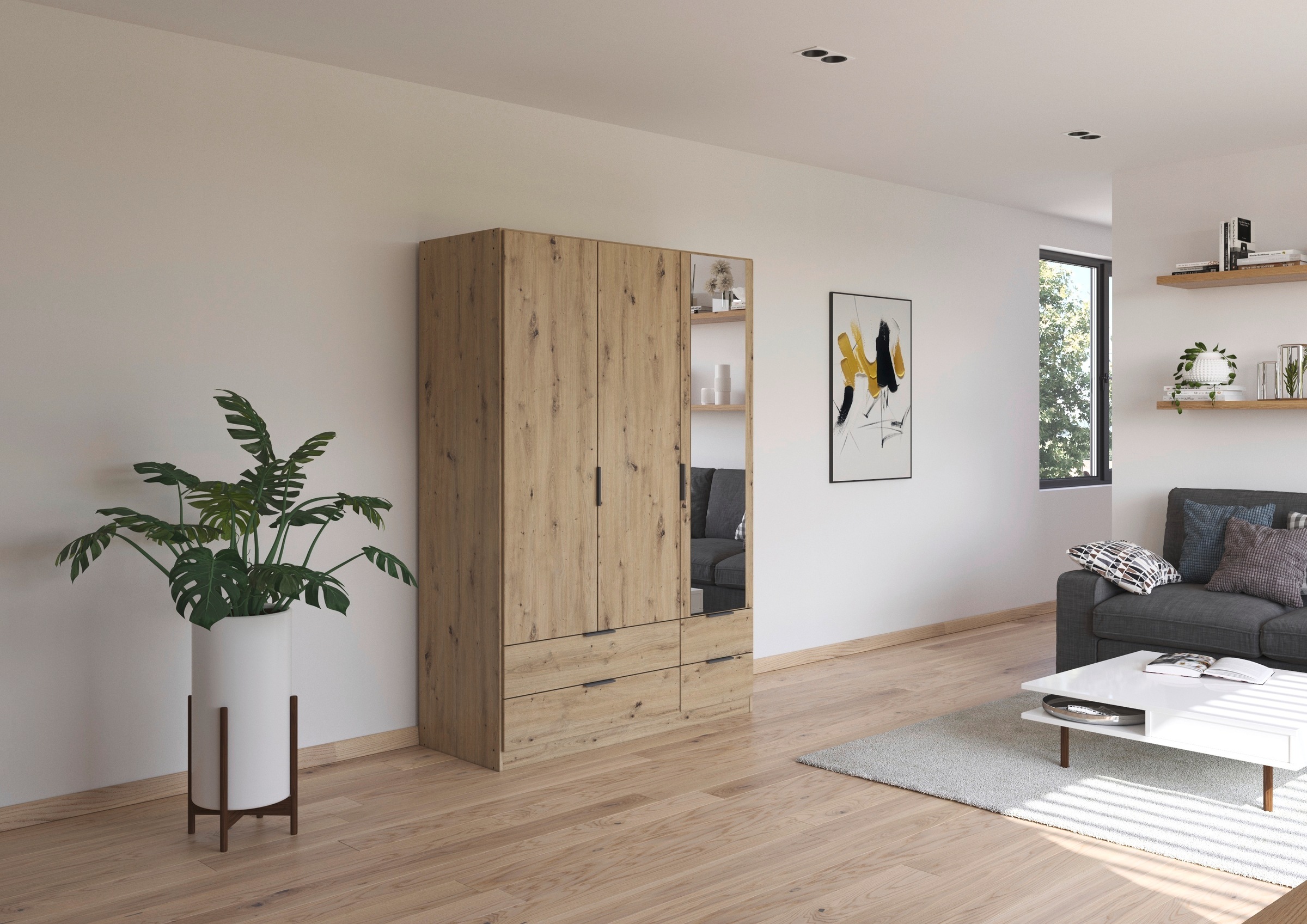 rauch Kleiderschrank "Drehtürenschrank Schrank Garderobe Ankleide Schlafzim günstig online kaufen