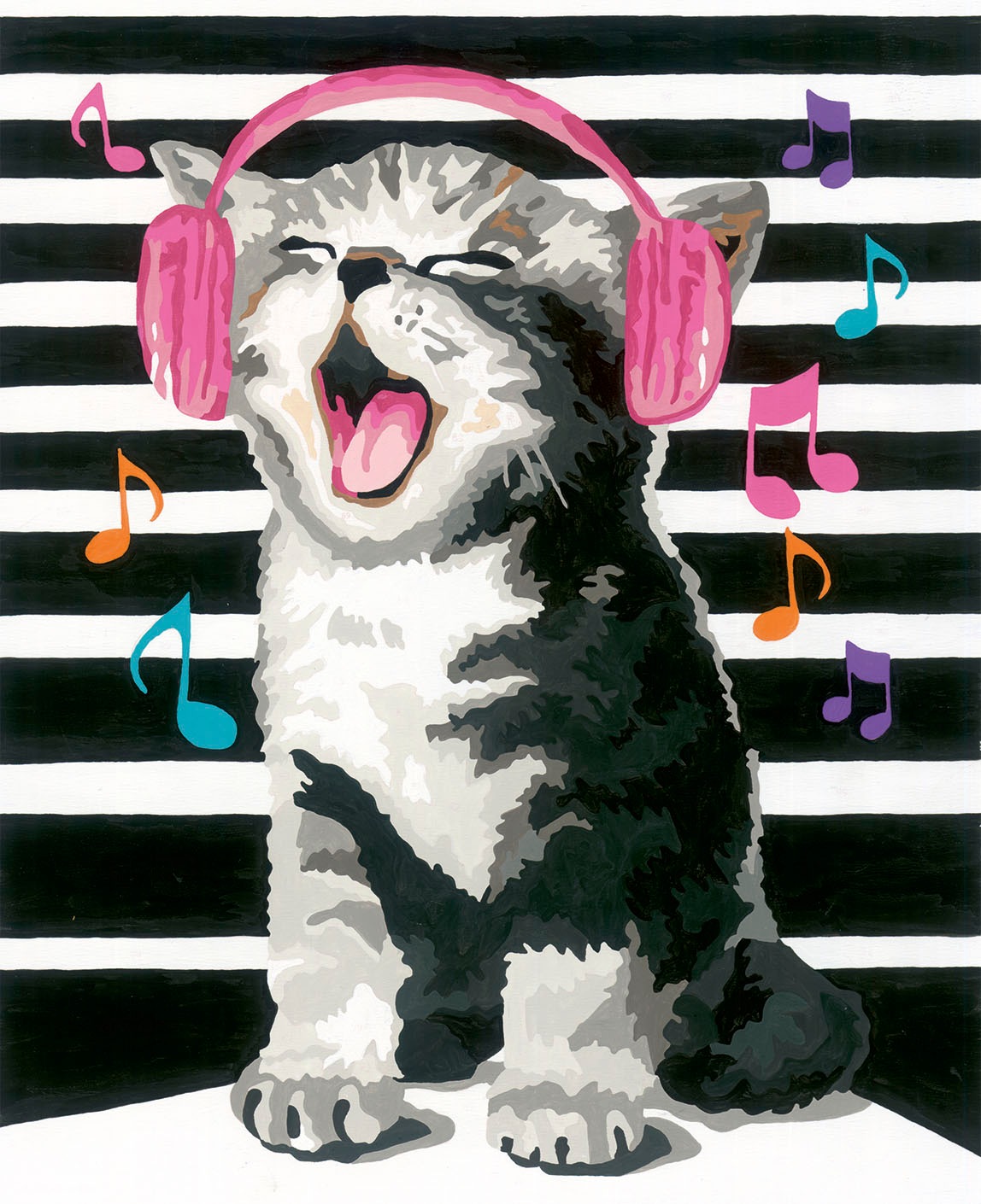 Ravensburger Malen nach Zahlen »CreArt, Singing Cat«, Made in Europe