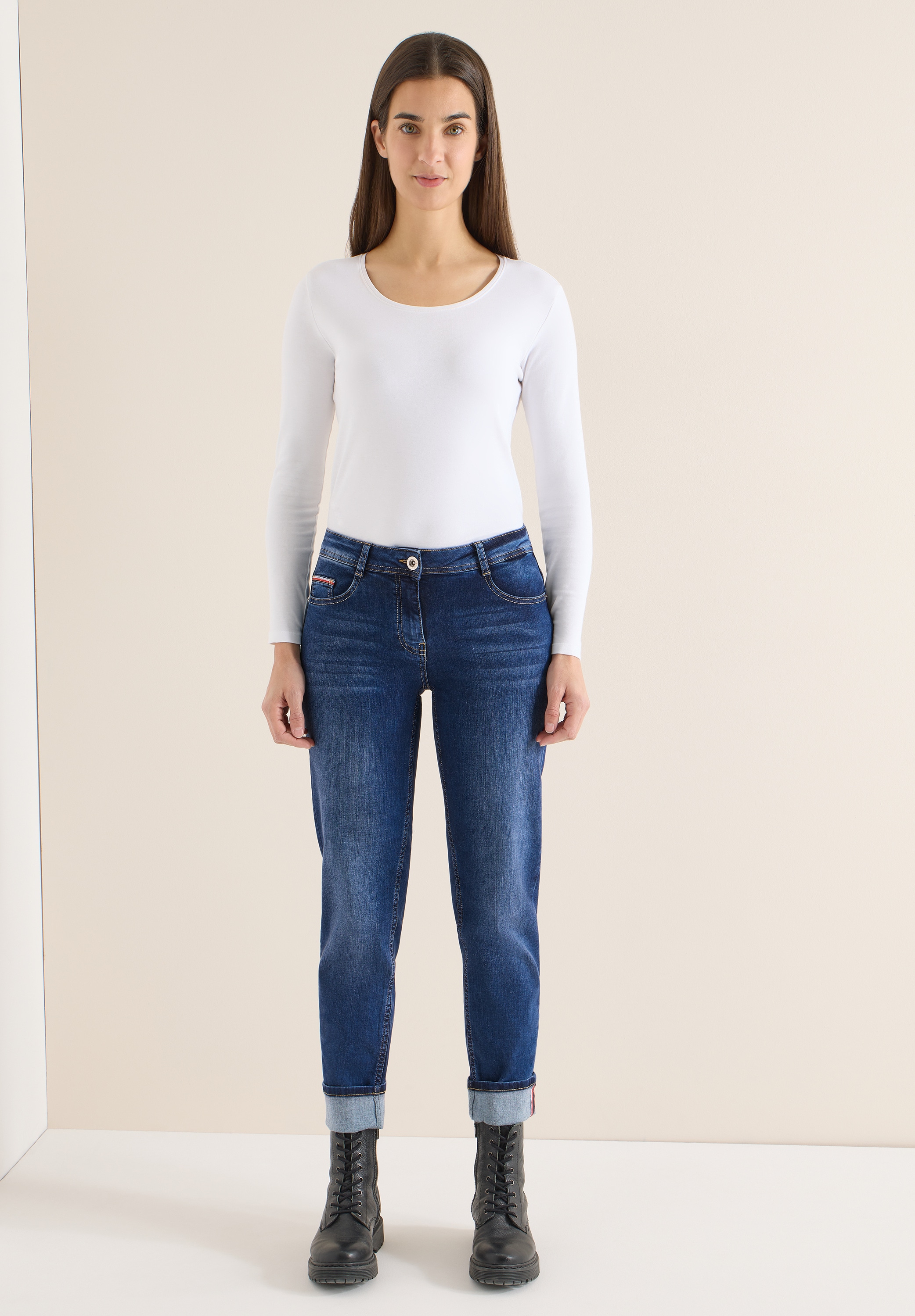 Cecil Comfort-fit-Jeans Middle Waist
