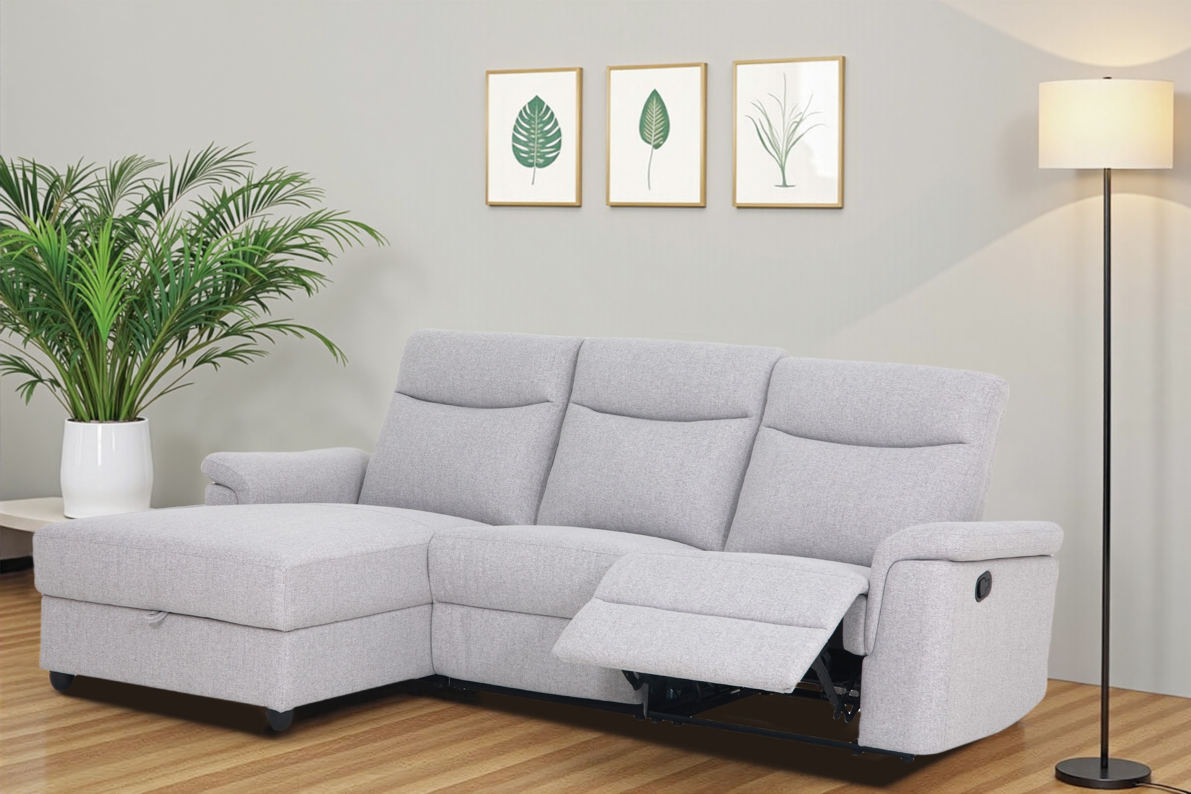 Home affaire Ecksofa "BRIONNE, L-Form, 255cm, manuelle u. elektrische Funkt günstig online kaufen