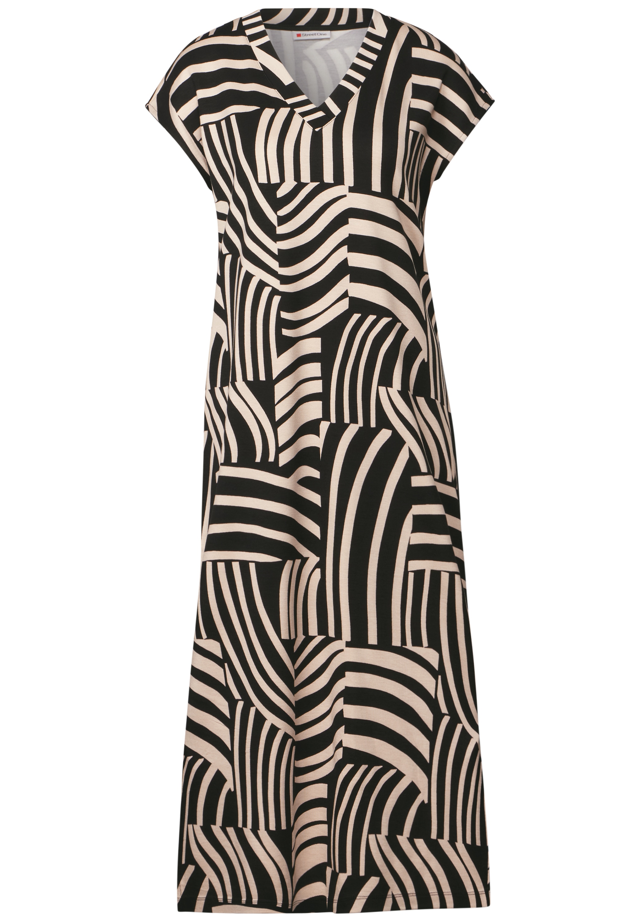 STREET ONE Midikleid, mit allover Print