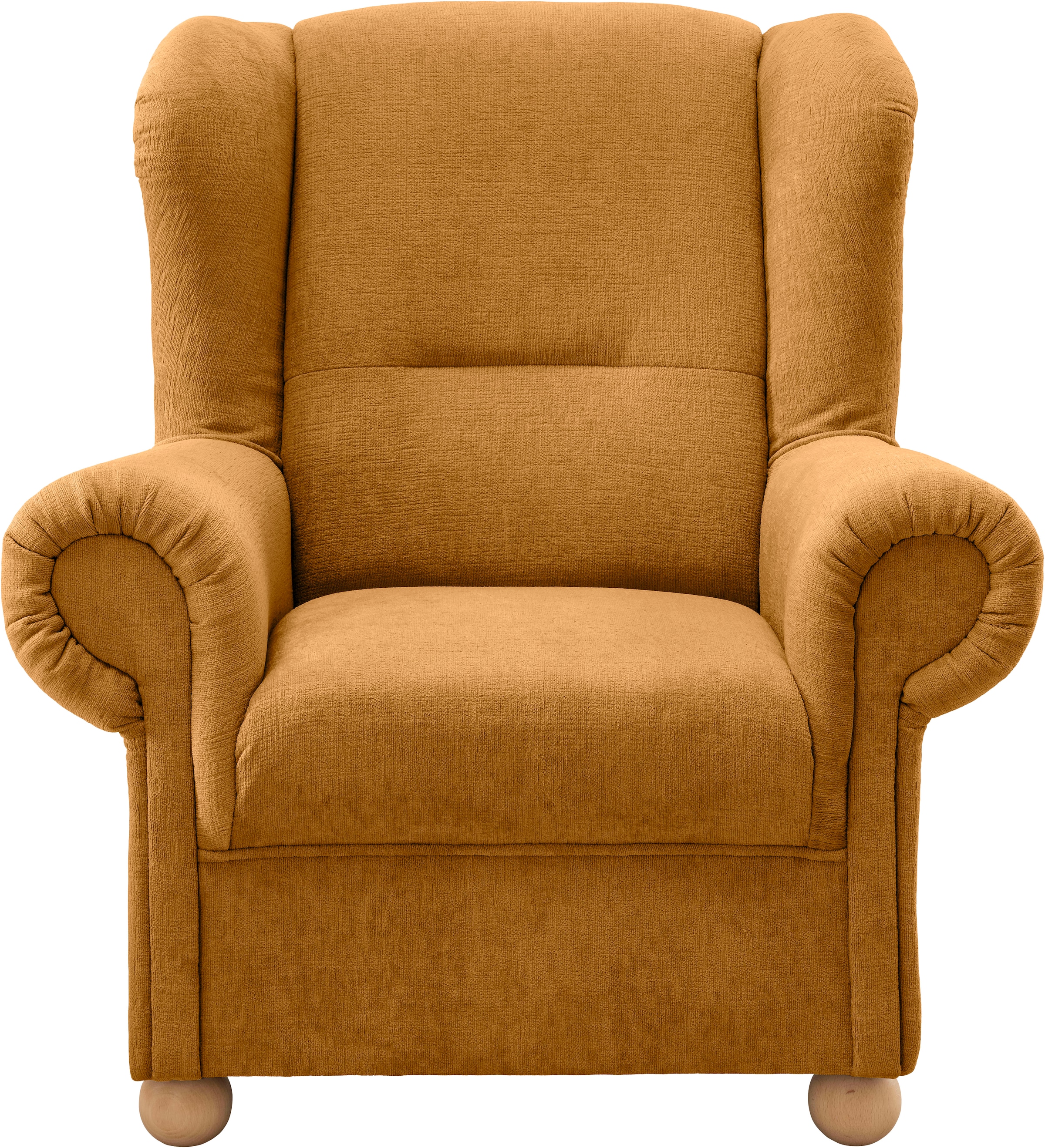 Ohrensessel HOME AFFAIRE, B:92cm H:102cm T:89cmgold, 100% Polyester, Sessel, "Torello"