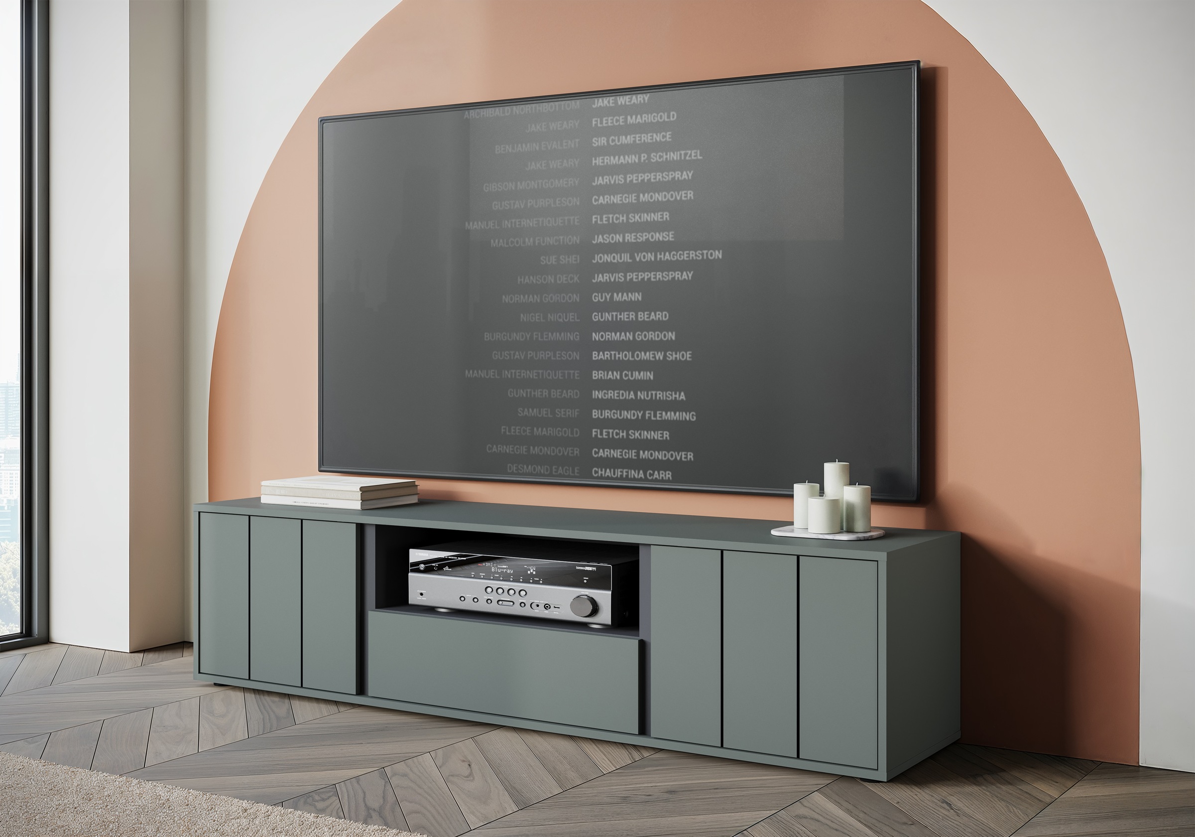 Home affaire Lowboard "VEDDEL" Breite ca.177 günstig online kaufen