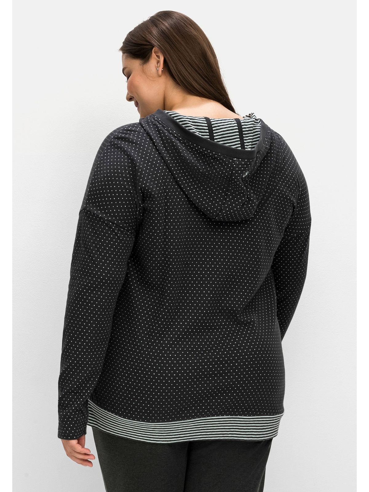 Sheego Sweatshirt »Große Größen«, mit Kapuze, in Double-Face-Optik