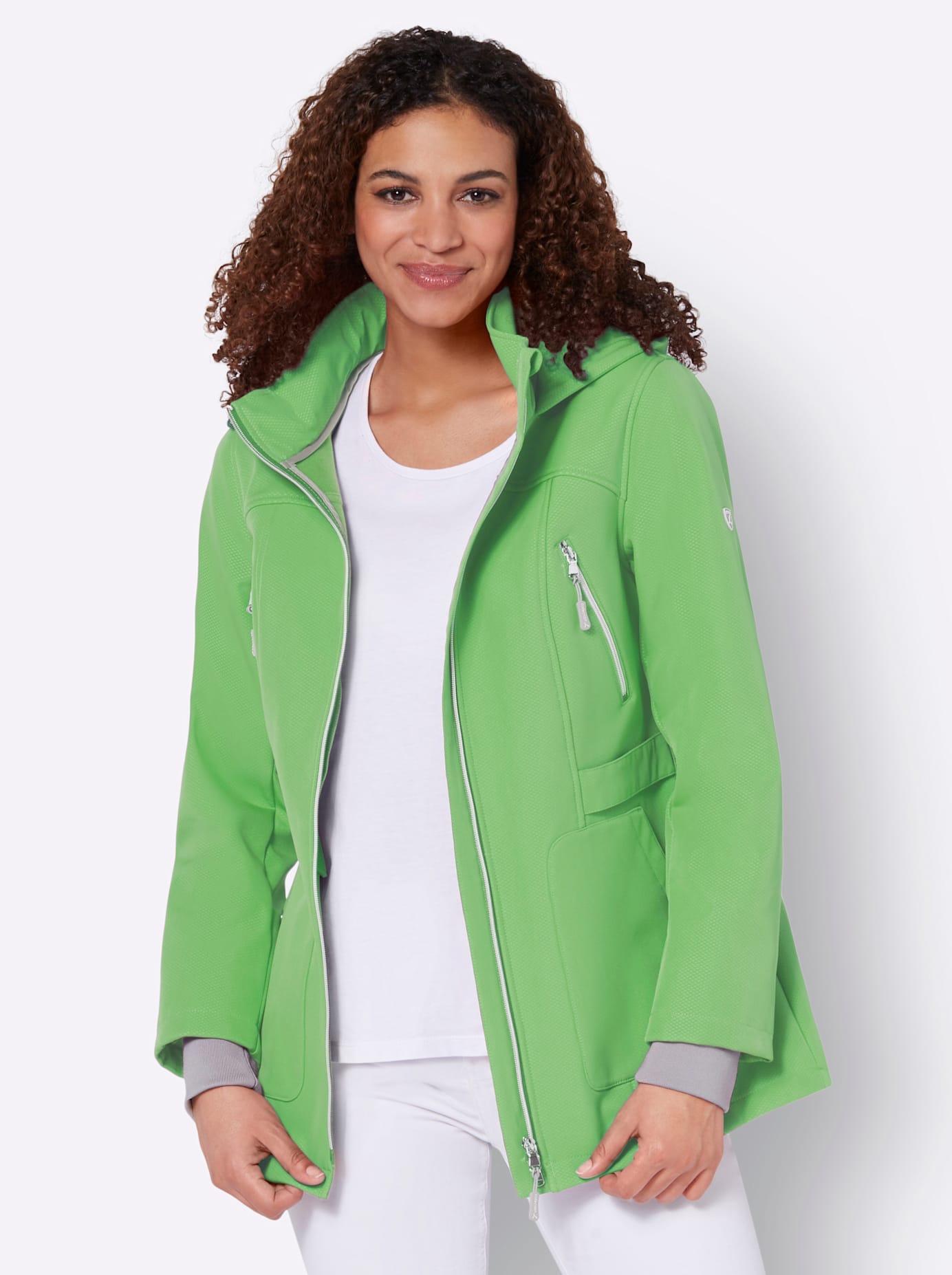 Casual Looks Softshelljacke, mit Kapuze