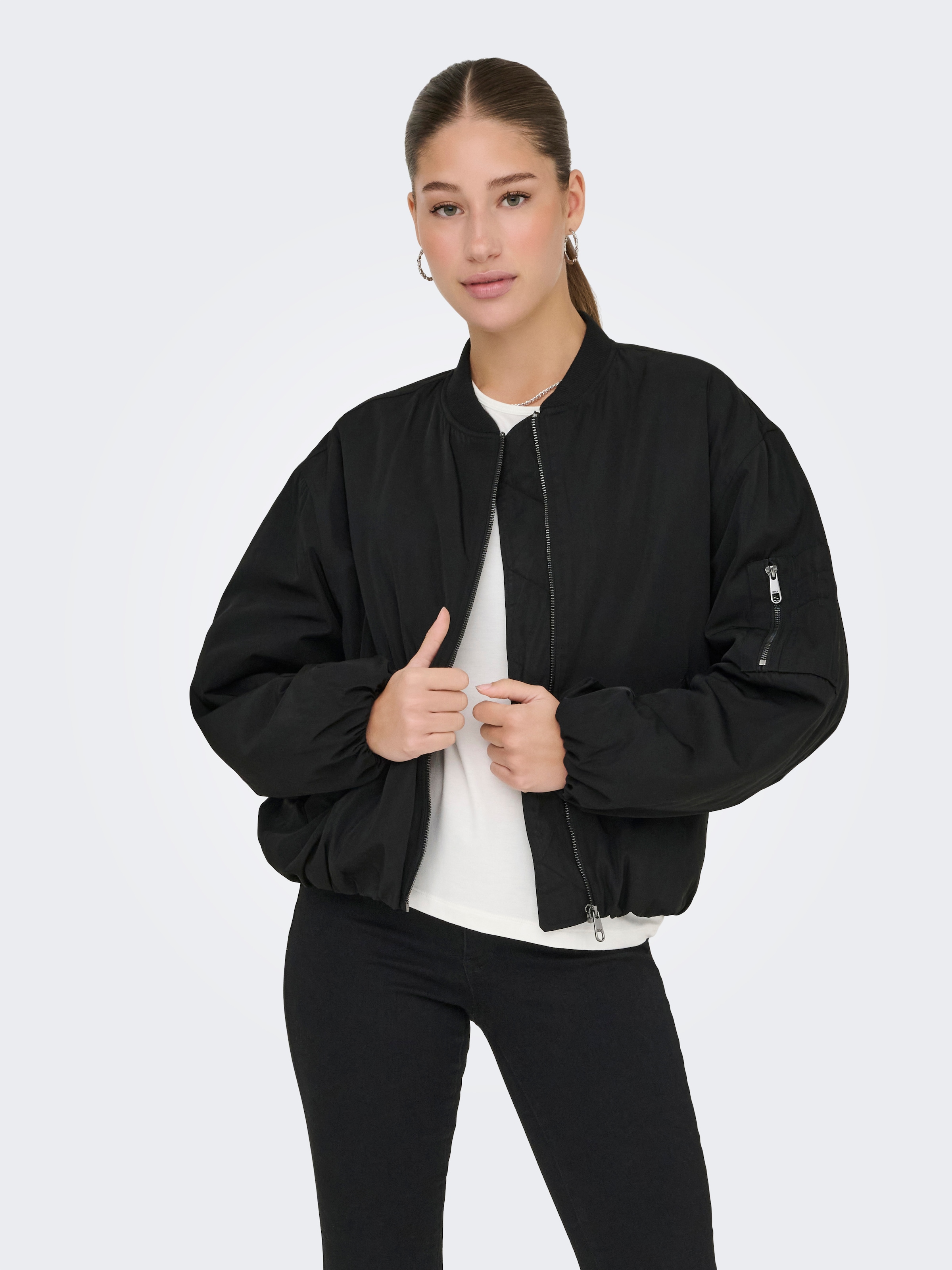 ONLY Bomberjacke "ONLADEL LIFE OVERSIZED BOMBER CC OTW", ohne Kapuze günstig online kaufen