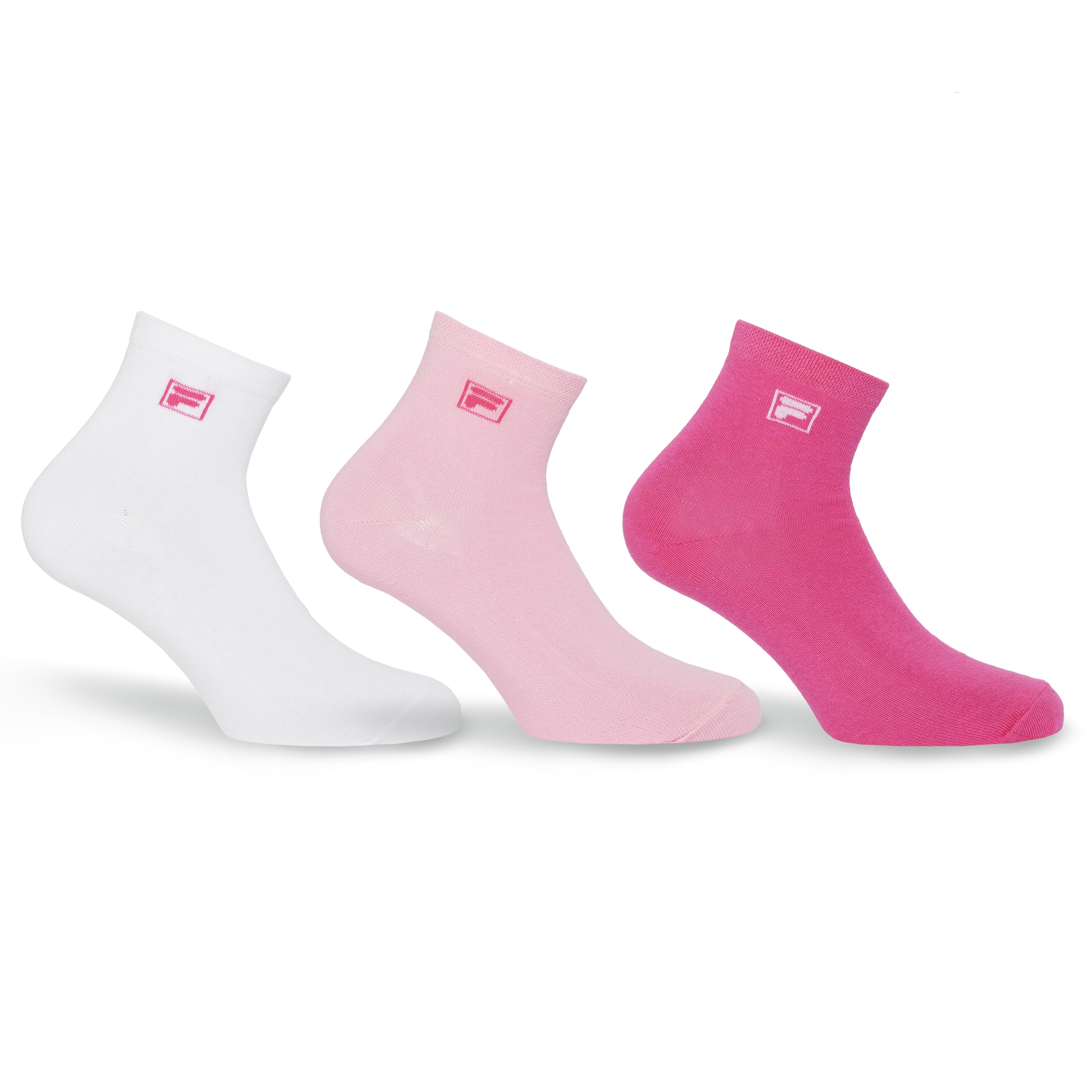Fila Kurzsocken "UNISEX QUARTER PLAIN SOCKS" 3 Stk. tlg. mit eingestrickem günstig online kaufen