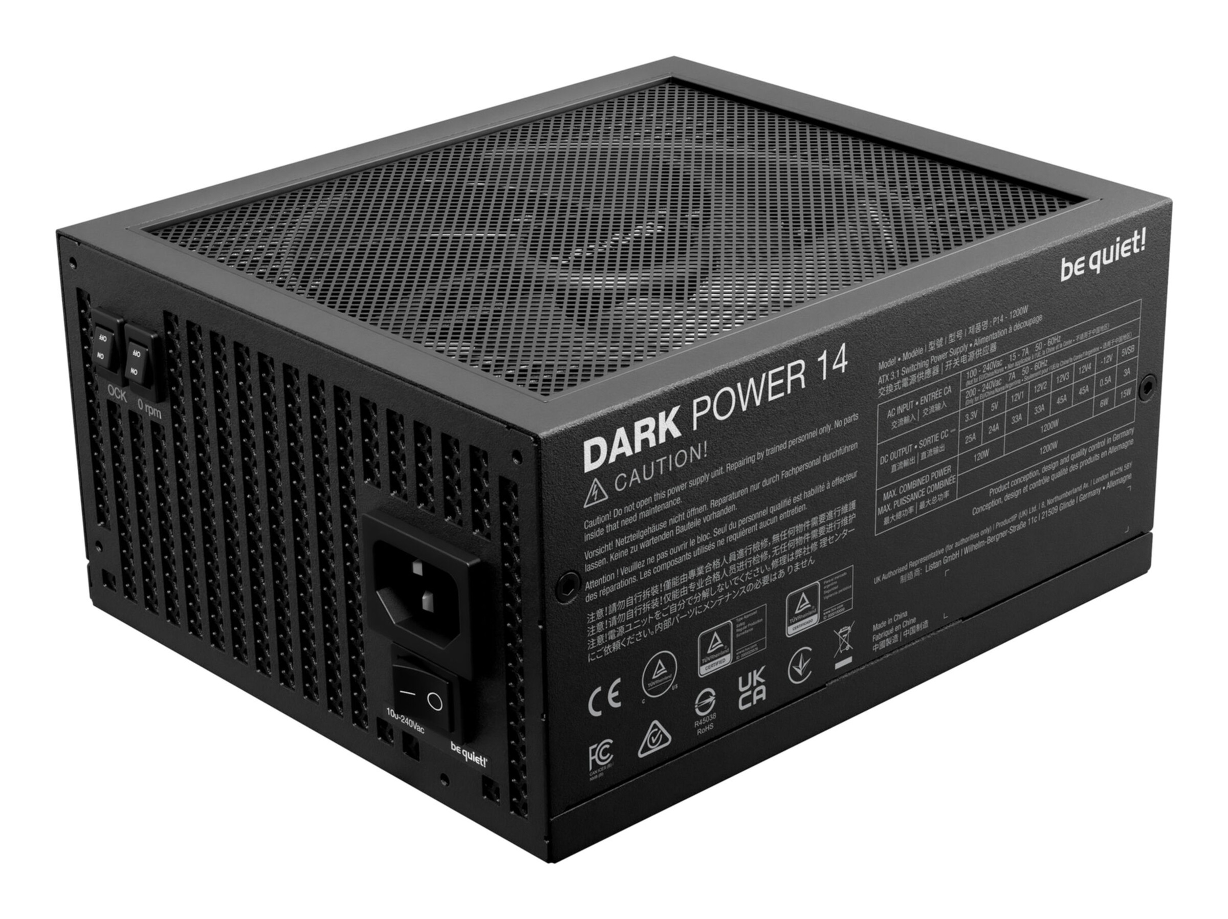 be quiet! Netzteil »Dark Power 14 1200 W - 80 Plus Titanium«