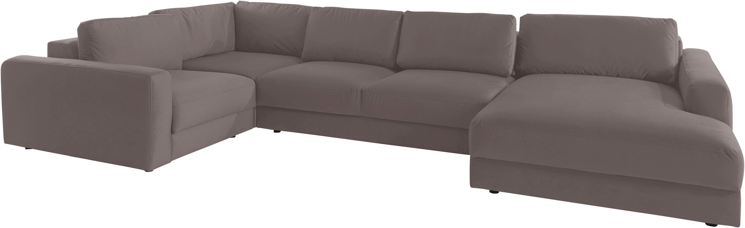 Places of Style Wohnlandschaft »Bloomfield, U-Form«, mit extra tiefer Sitzfläche, wahlweise mit Sitztiefenverstellung