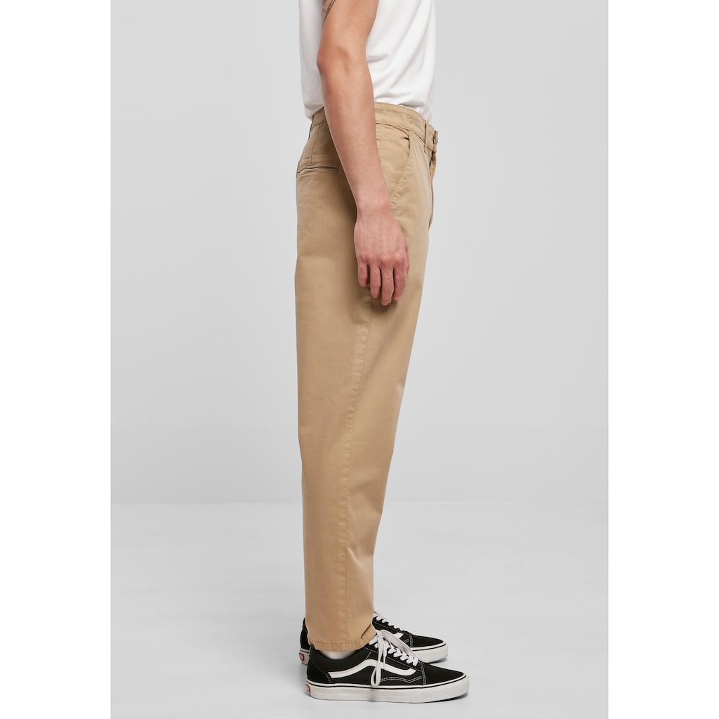 URBAN CLASSICS Stoffhose »Urban Classics Herren Cropped Chino Pants«, (1 tlg.)