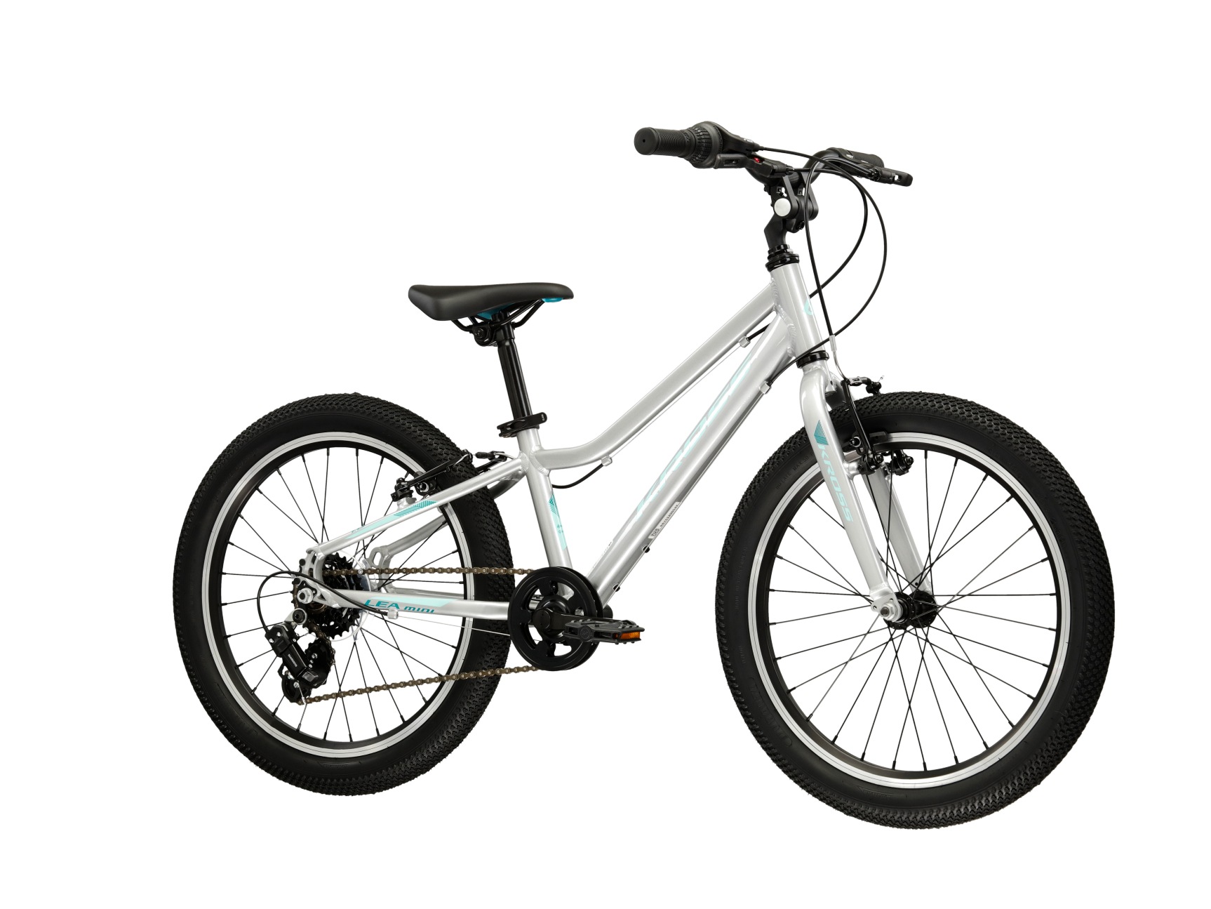 Kross Kinderfahrrad »KROSS Kinderrad 20" Lea Mini 1.0 Silber 6 Gänge« 6 Gang Shimano RV200 Schaltwerk Kettenschaltung Rahmen aus Aluminium Performance