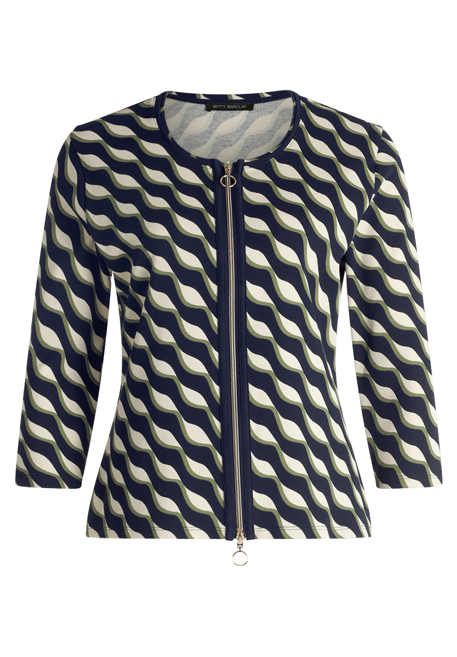 Betty Barclay Shirtjacke "Damen Shirtjacke mit Rippenstruktur" 1 Stk. tlg. günstig online kaufen
