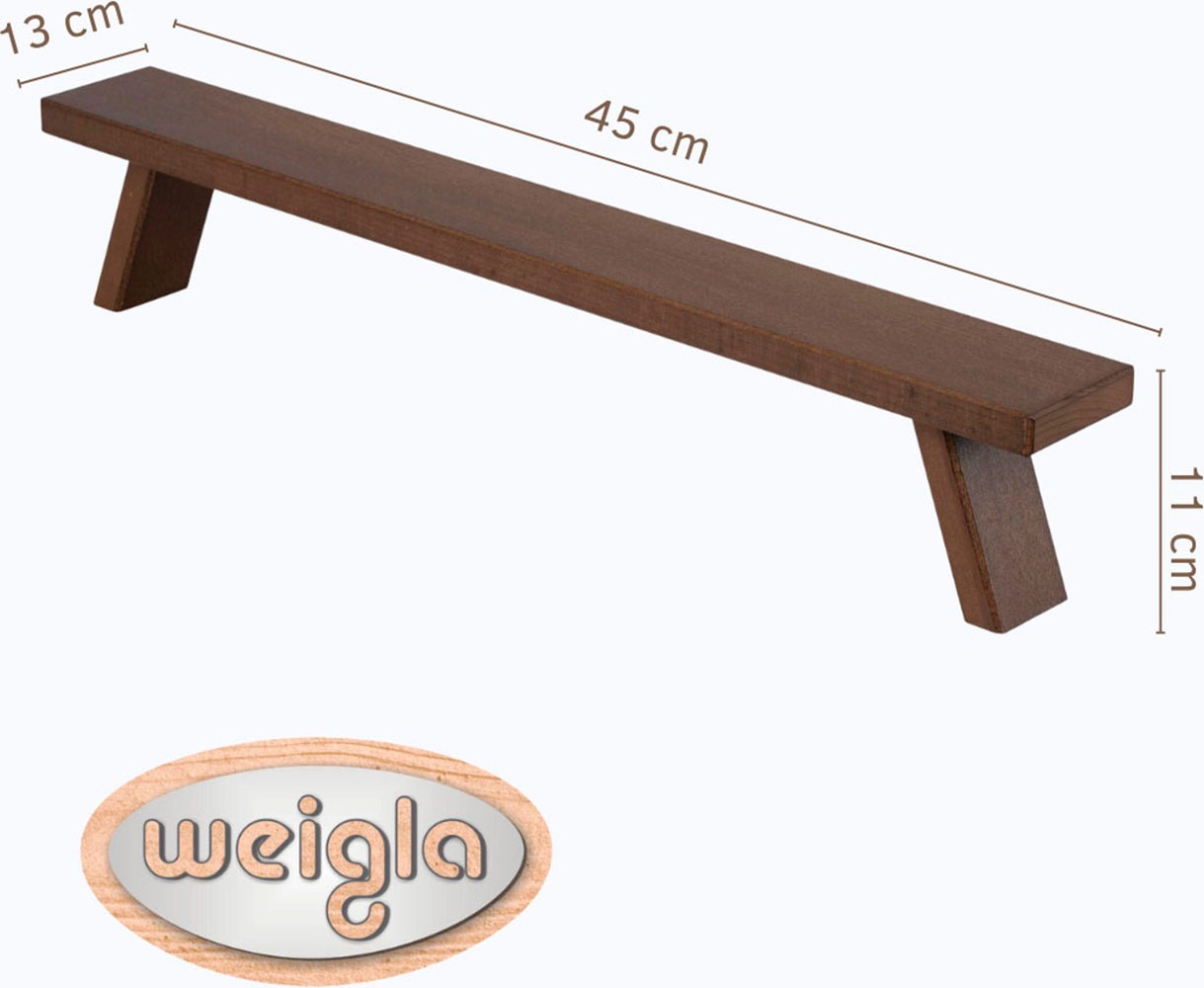 Weigla Schwibbogen-Fensterbank »Weihnachtsdeko«, aus Holz, buche-rustikal, Höhe ca. 11 cm