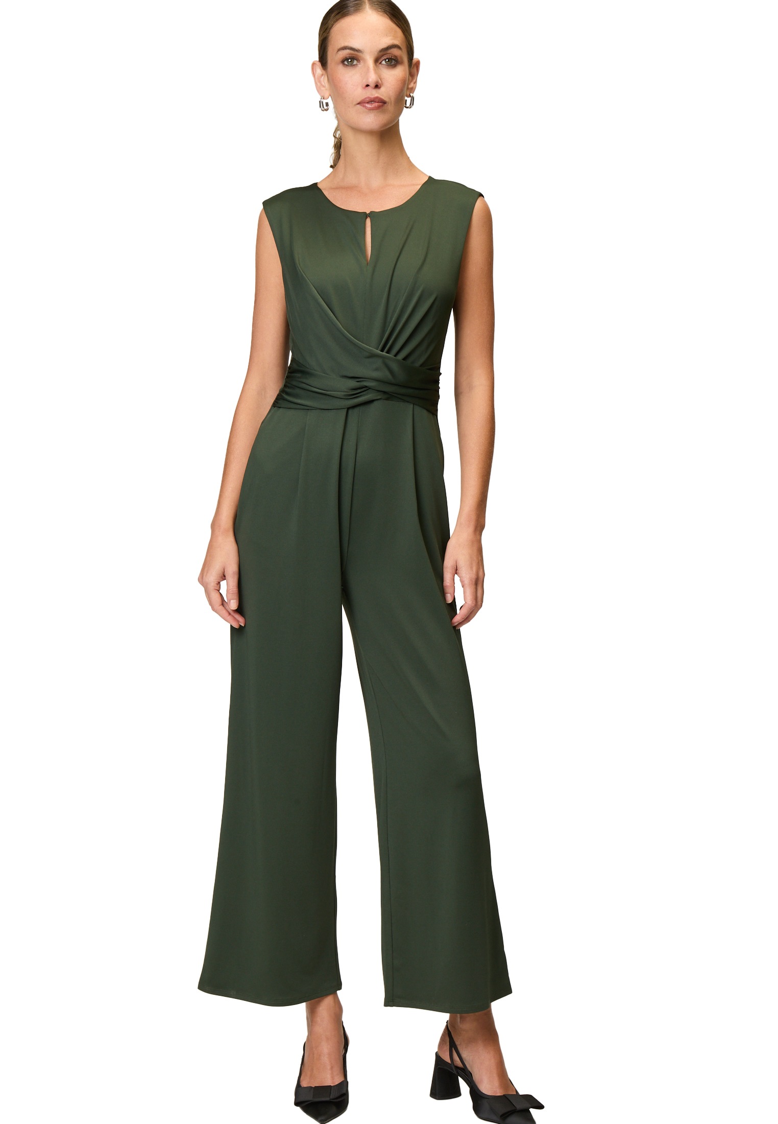 Zero Overall "Damen Jersey-Jumpsuit mit weitem Bein" 1 Stk. tlg. drapiert / günstig online kaufen