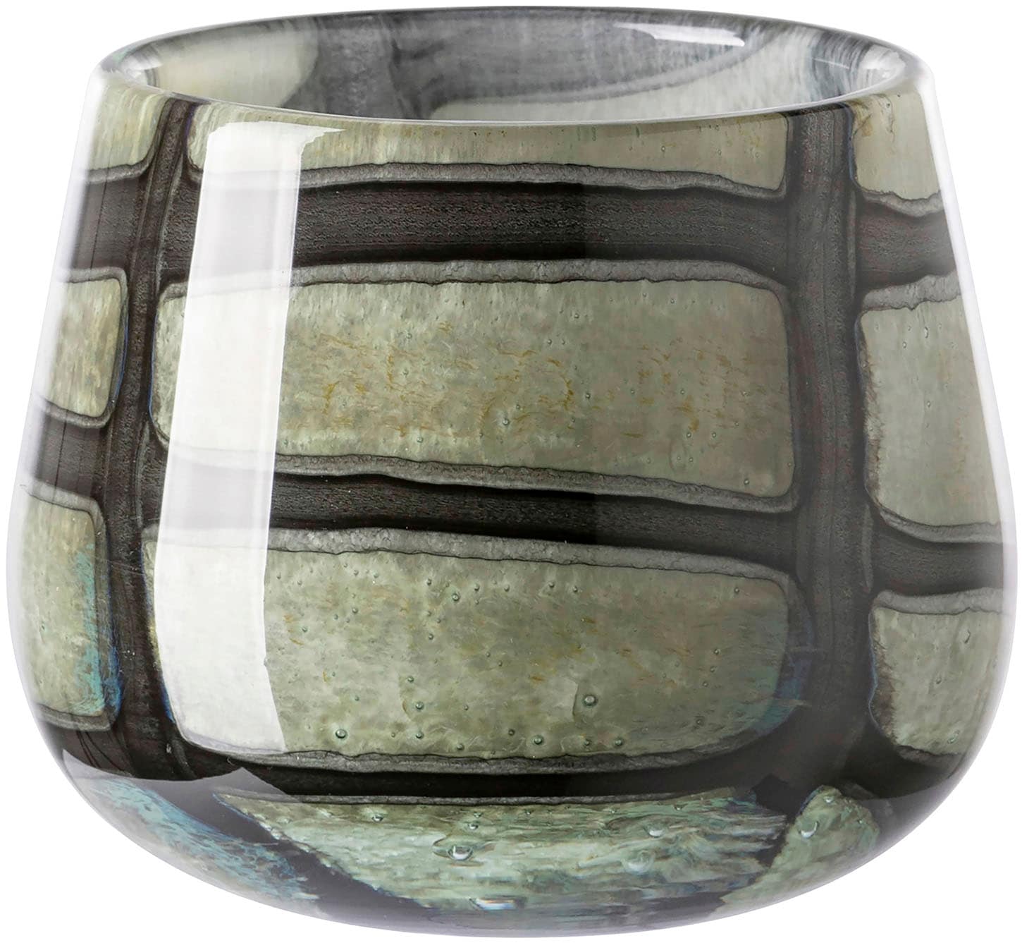 Fink "MARLY" Dekovase, Blumenvase, Windlicht, Vase aus Glas
