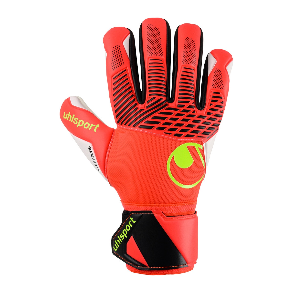 UHLSPORT Mädchen Torwarthandschuhe "Torwarthandschuhe FM ZNE Supersoft HN Kids", rot, Gr. 6, Obermaterial: 81% Gummi rubber. 13% Polyester PES. 6%