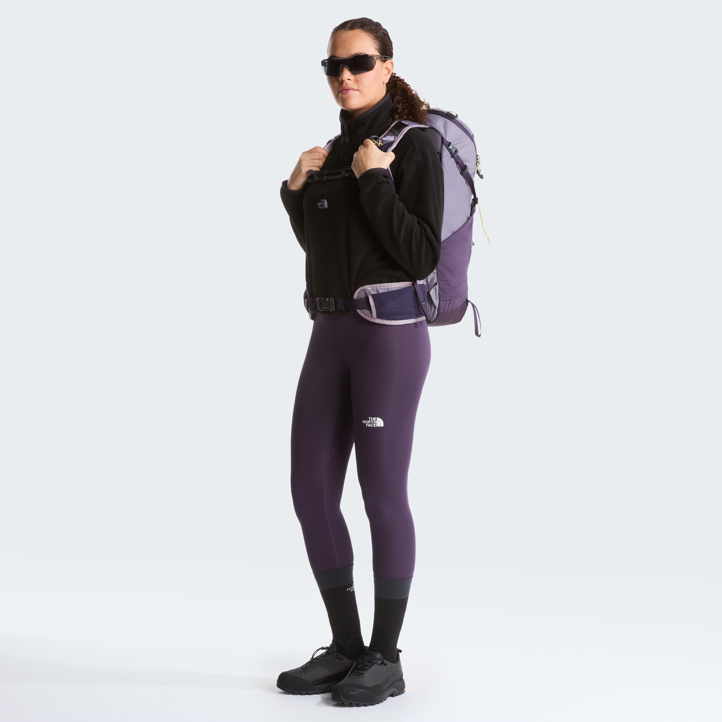 The North Face Fleeceshirt »W NOVELTY LOGO GLACIER 1/4 ZIP« sportlicher Stil, wasserabweisend, windabweisend, atmungsaktiv