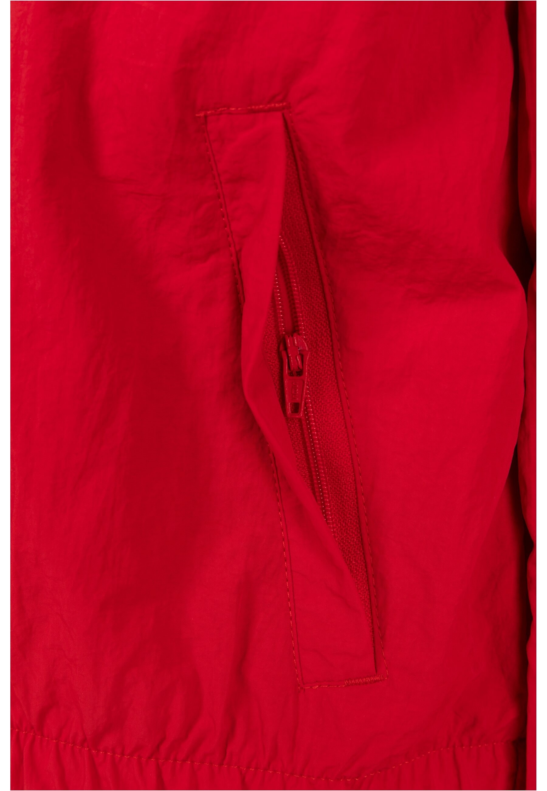 URBAN CLASSICS Allwetterjacke »Urban Classics Damen Ladies Short Striped Crinkle Track Jacket«, (1 St.), ohne Kapuze