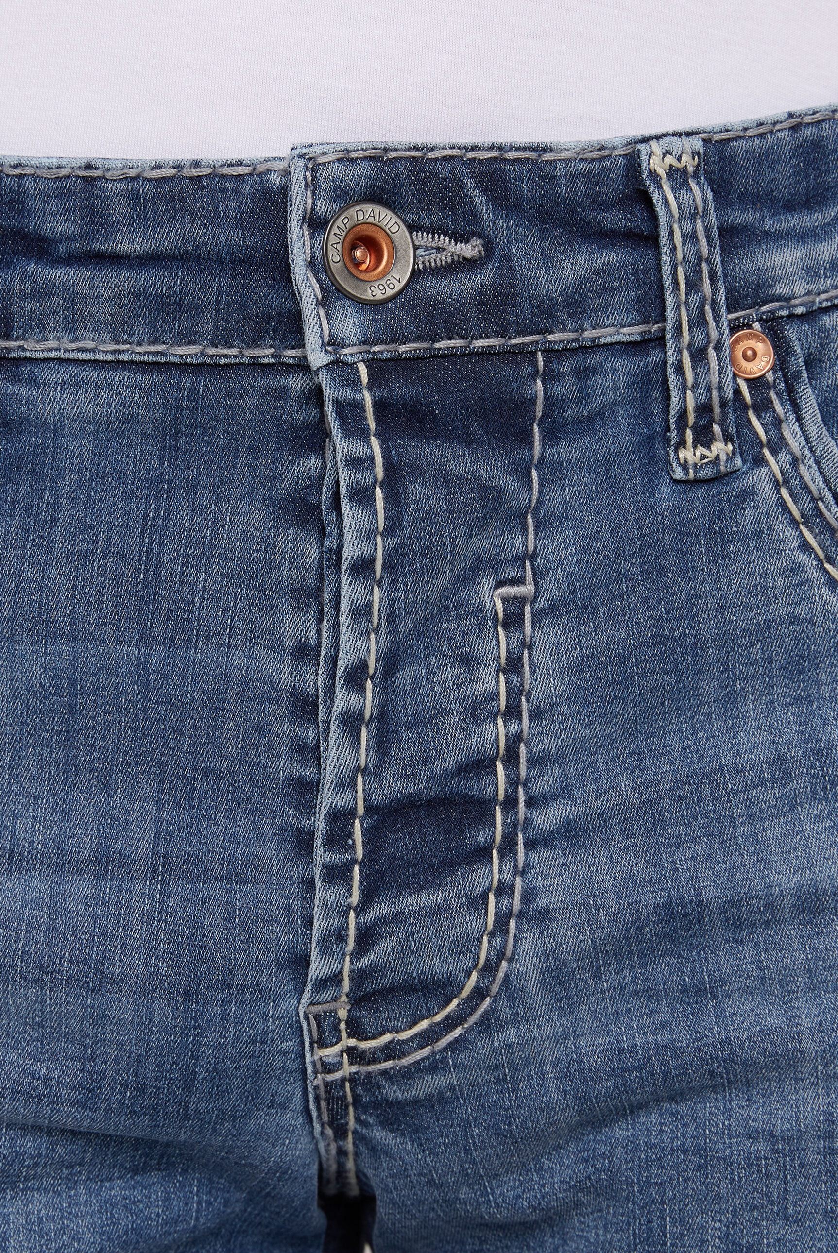 CAMP DAVID Slim-fit-Jeans, mit normaler Leibhöhe