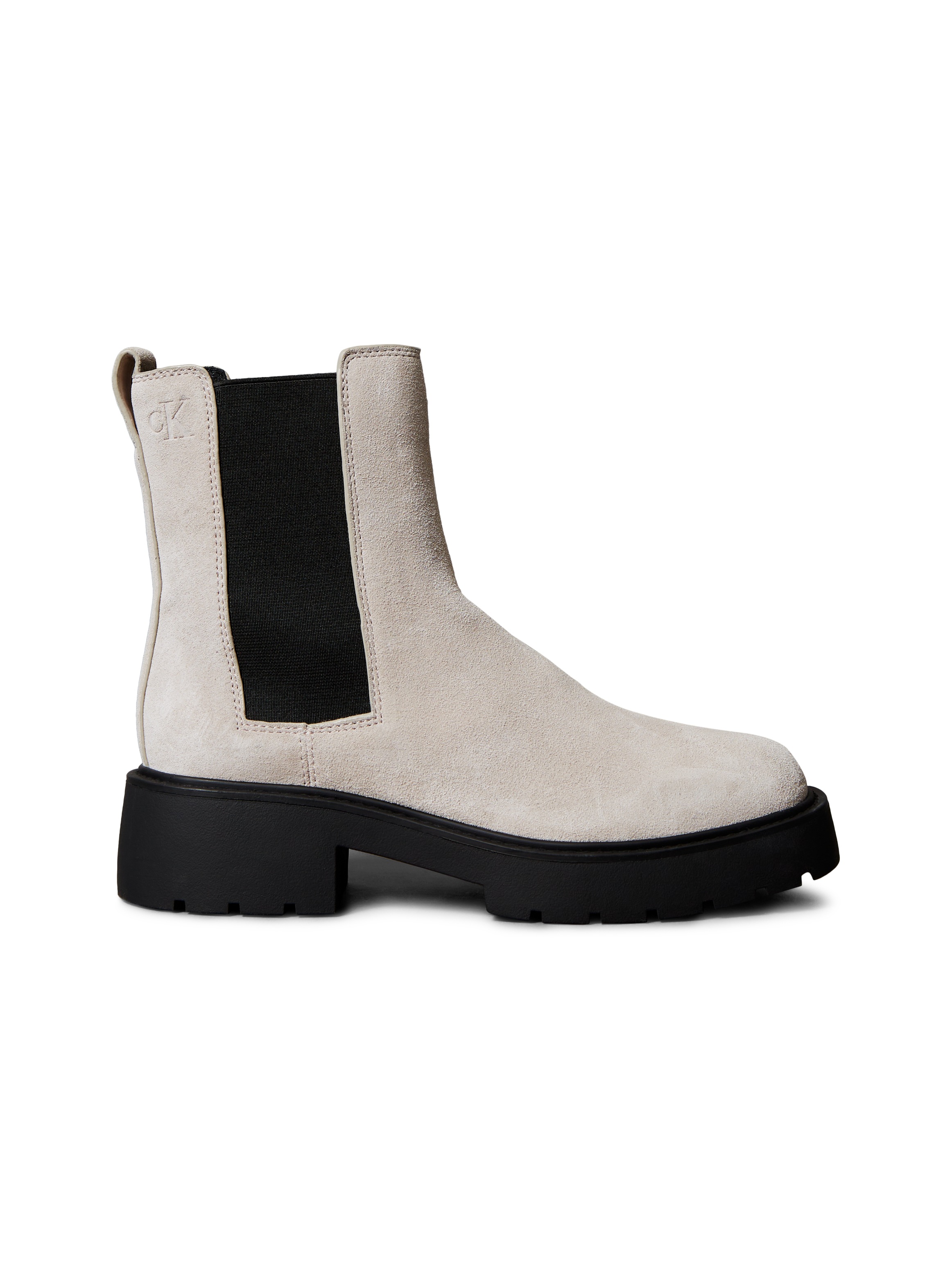 Calvin Klein Jeans Chelseaboots »CHUNKY CHELSEA BOOT LTH«, Schlupfboots, Stiefelette mit praktischer Anziehlasche