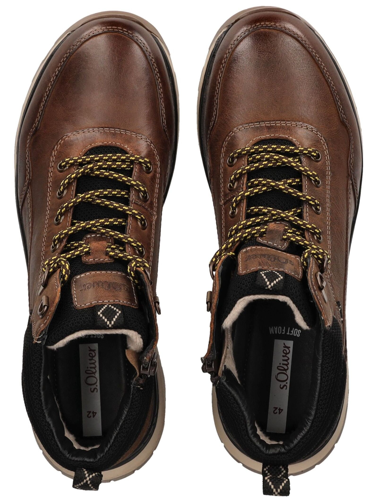s.Oliver Schnürstiefelette »s.Oliver Stiefelette Leder/Textil«