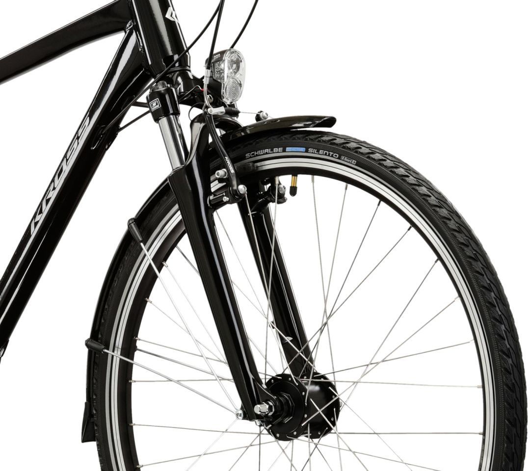 Kross Trekkingrad »Herren-Trekkingrad 28" Berg TR 5.0 Schwarz 24 Gänge« 24 Gang Shimano ACERA M3020 Schaltwerk Kettenschaltung