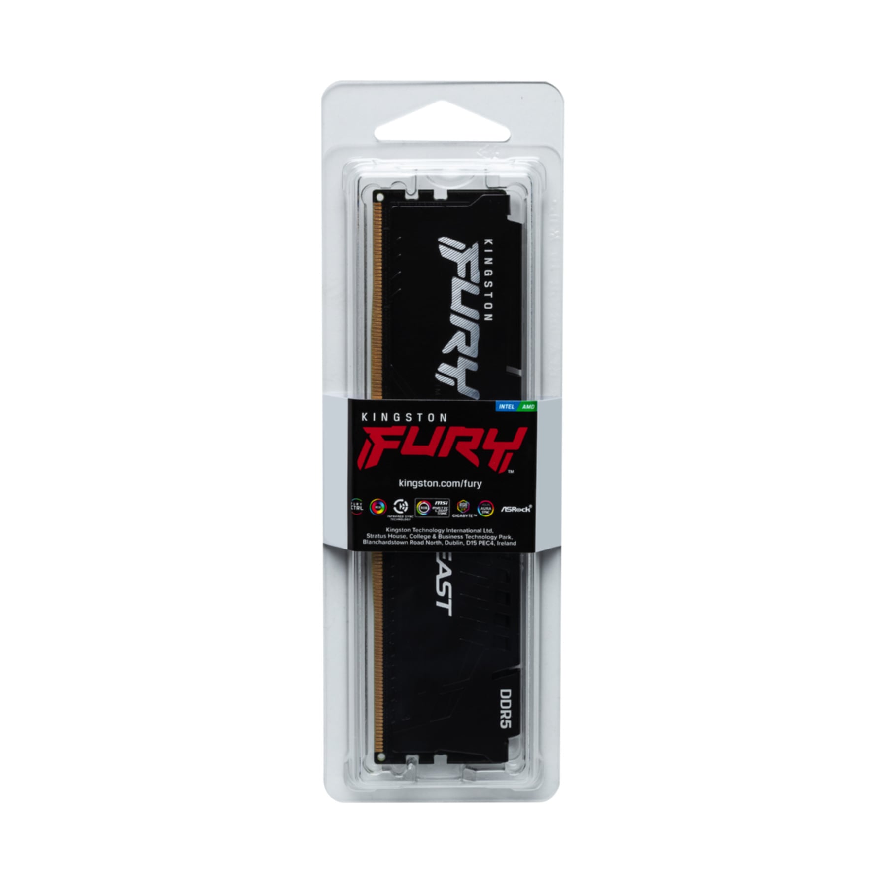 Kingston Arbeitsspeicher »32GB 5200MT/s DDR5 CL36 DIMM FURY Beast Black EXPO«