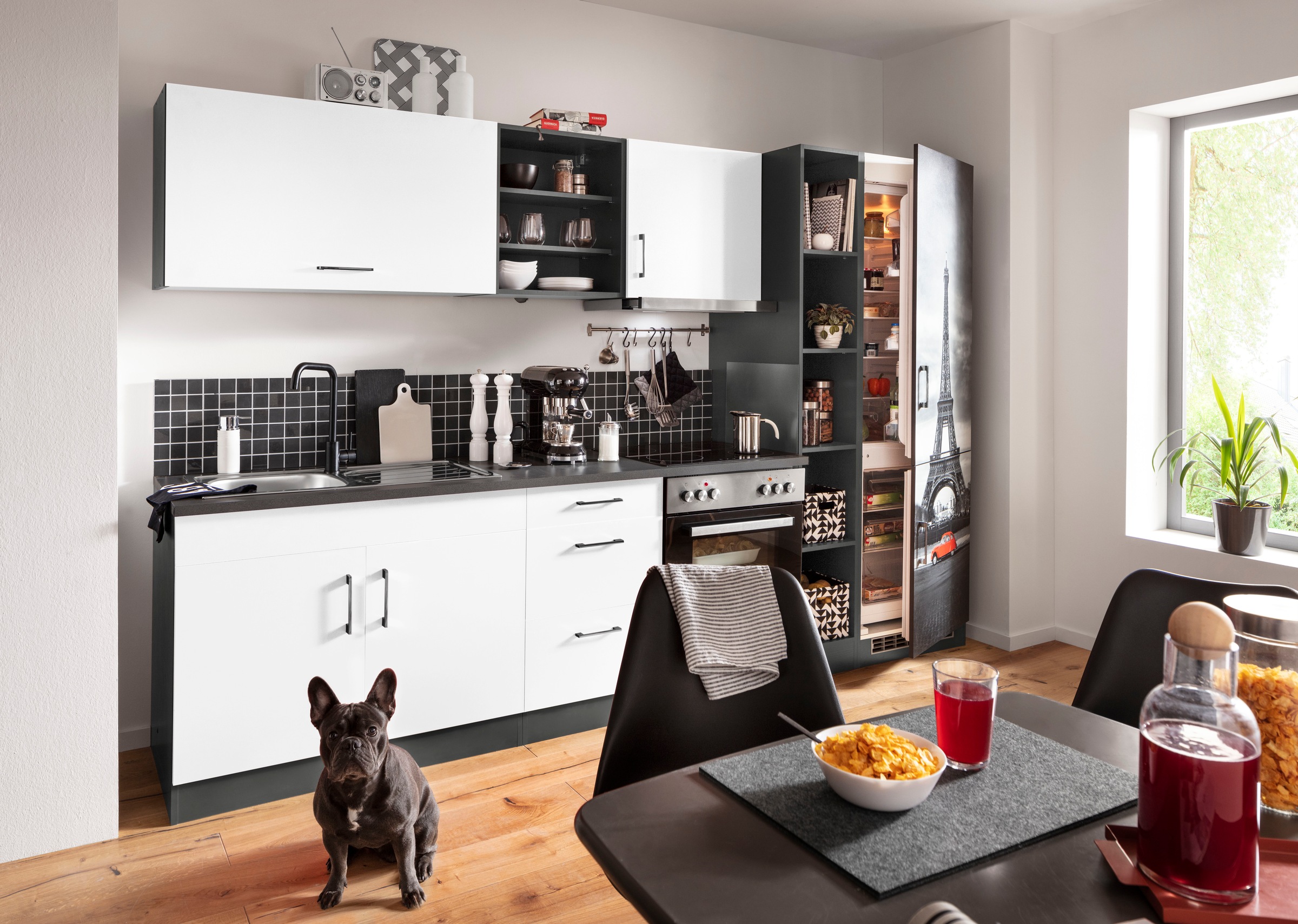 KOCHSTATION Küchenzeile "KS-Paris – Küchen mit einzigartigen Fotomotiven au günstig online kaufen