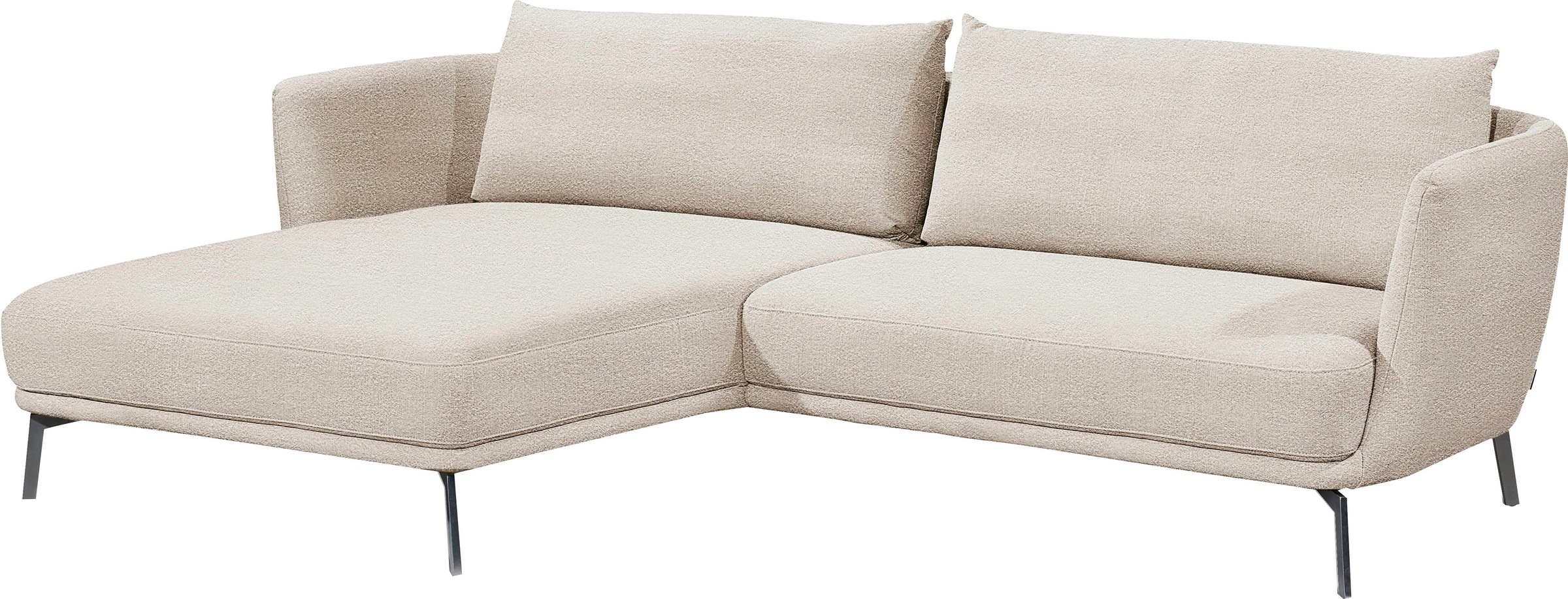 Ecksofa »Pearl - 5 Jahre Hersteller-Garantie, auch in Bouclé L-Form«, Maße (B/H/T):...