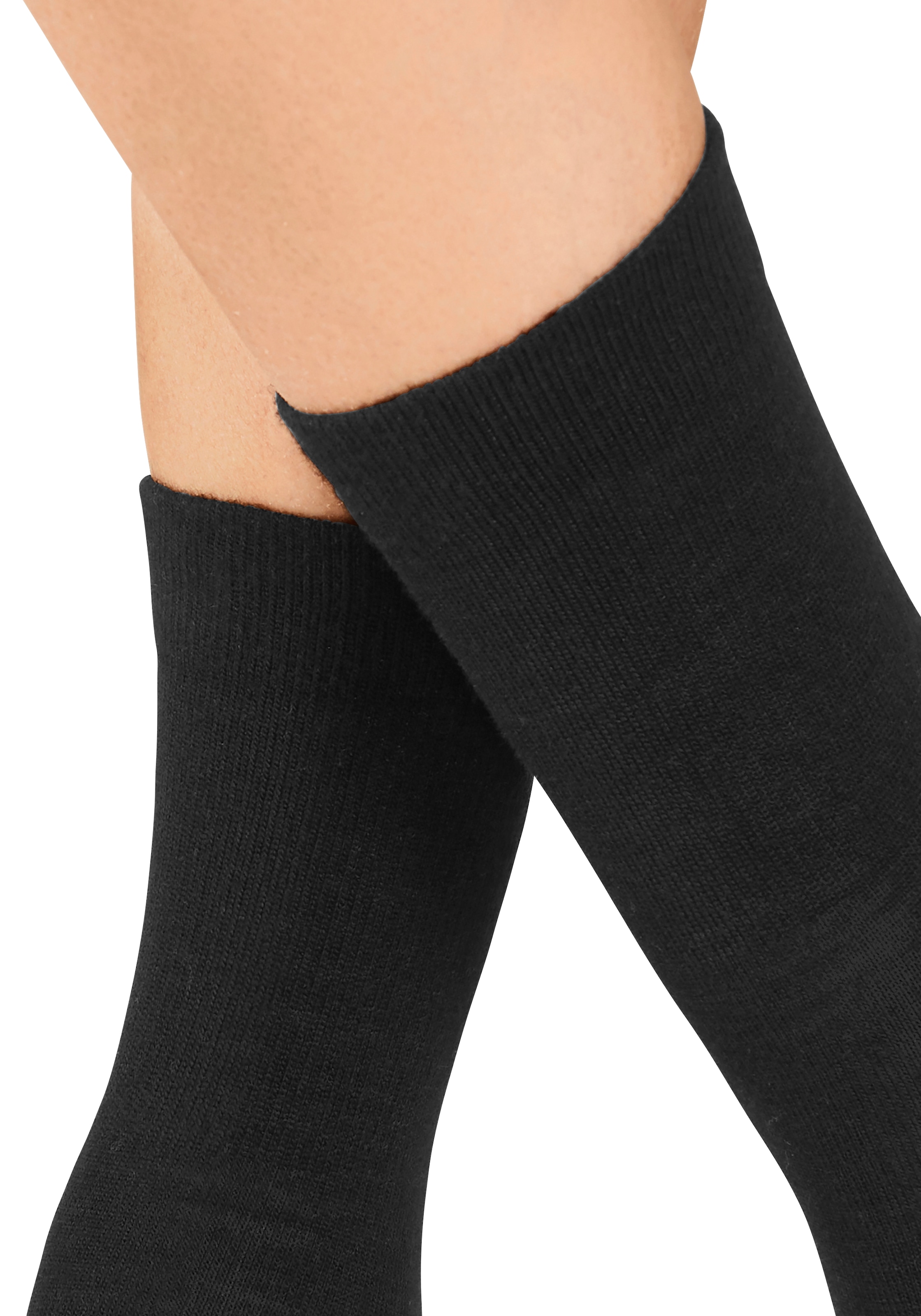 Bench. Wandersocken, (2 Paar), Wollsocken aus flauschigem Material mit 51% Wolle