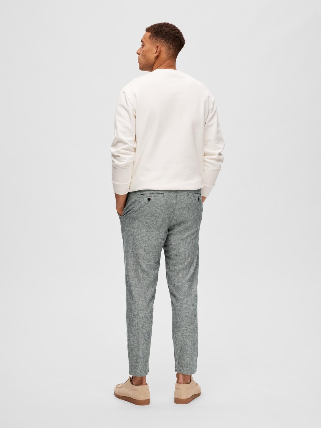 SELECTED HOMME Chinohose »SLH172-SLIMTAPE BRODY LINEN PANT NOOS«, mit Leinen