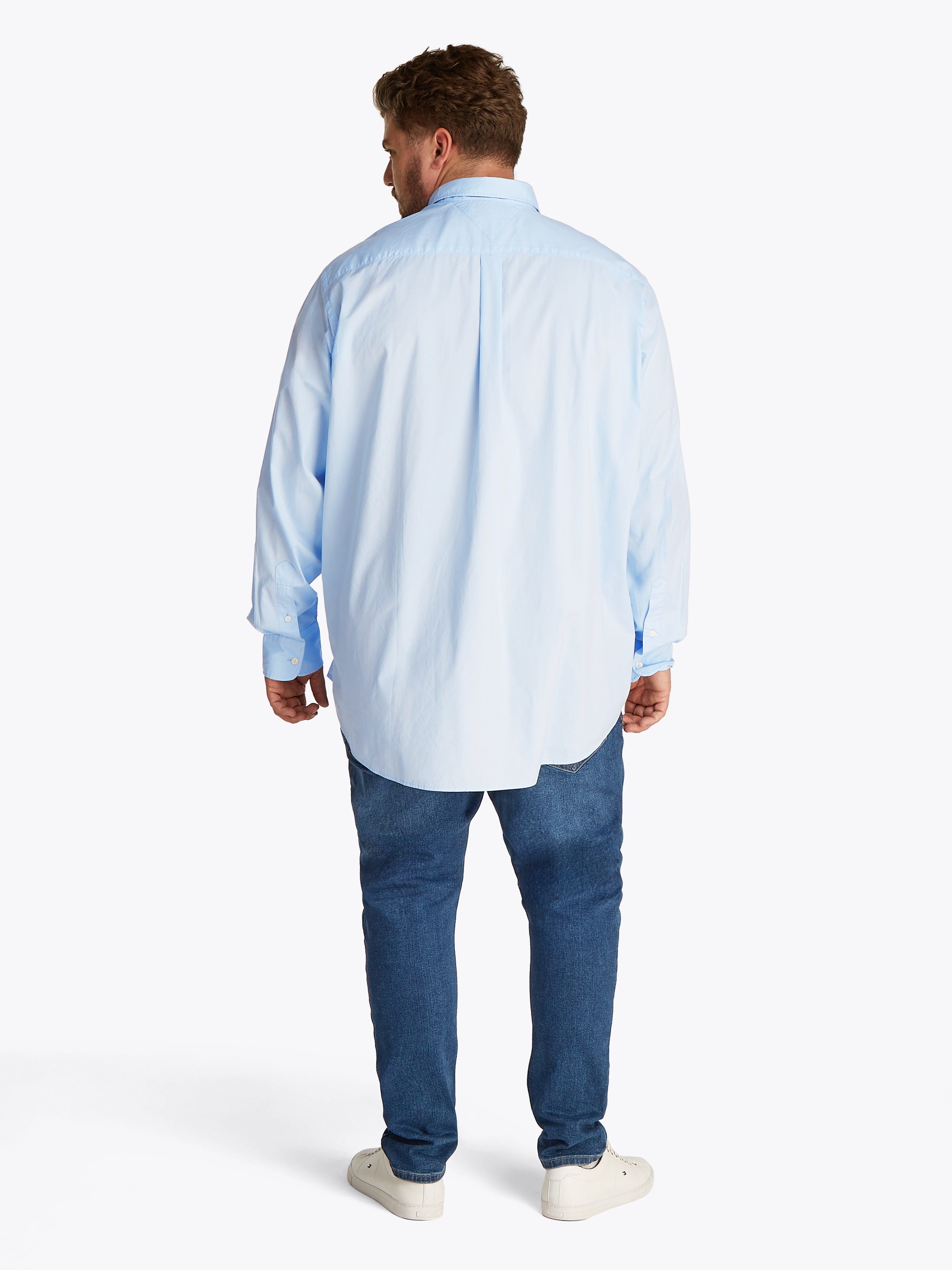 Tommy Hilfiger Big & Tall Langarmhemd »BT-FLEX POPLIN SOLID RF SHIRT-B«, Große Größen