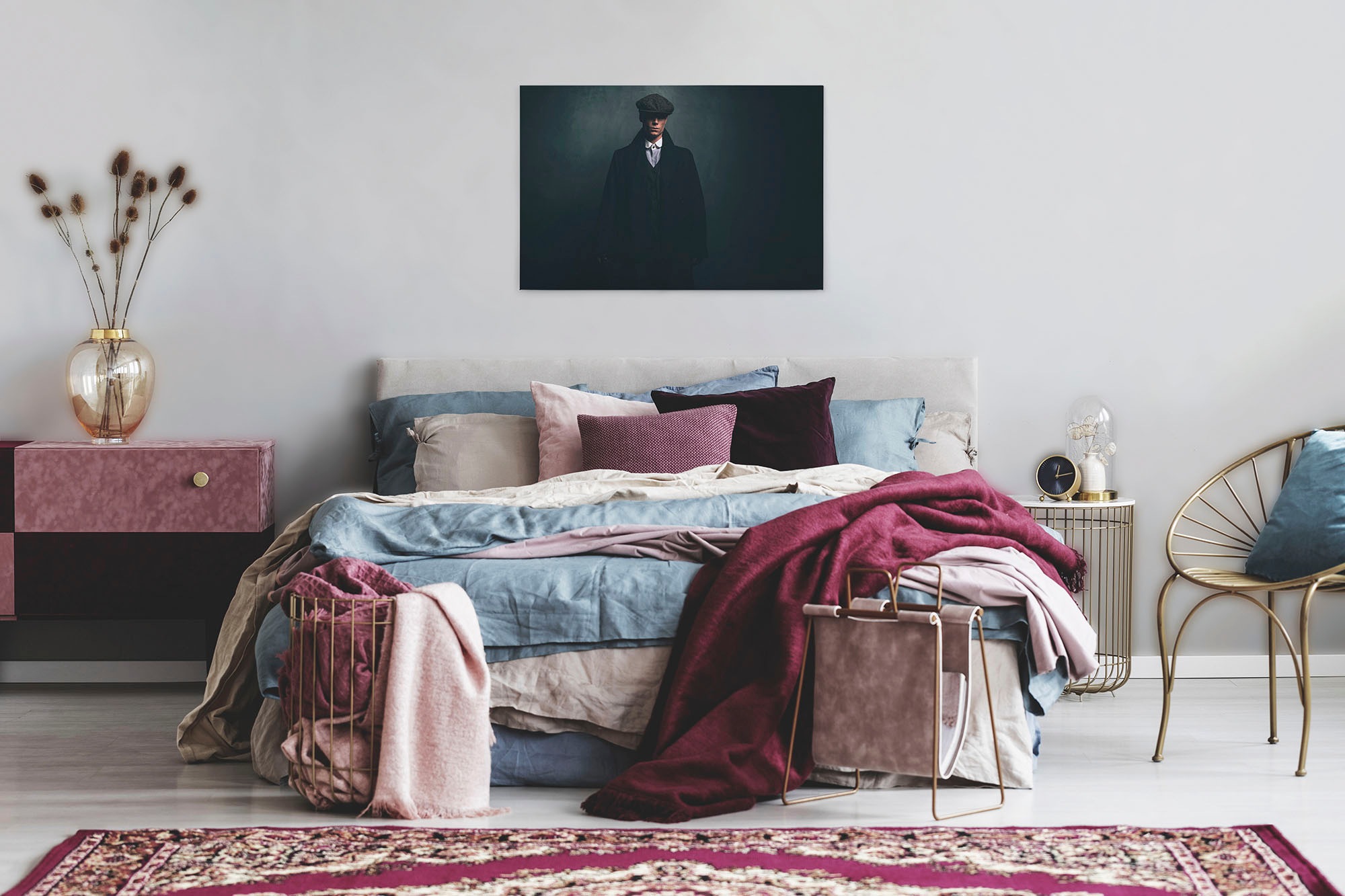 A.S. Création Leinwandbild »roger«, Kunst-Personen-Kinder, (1 St.), Keilrahmen Bild Mann Leinwand-Bild Wohnzimmer modern Wandbild Kinder