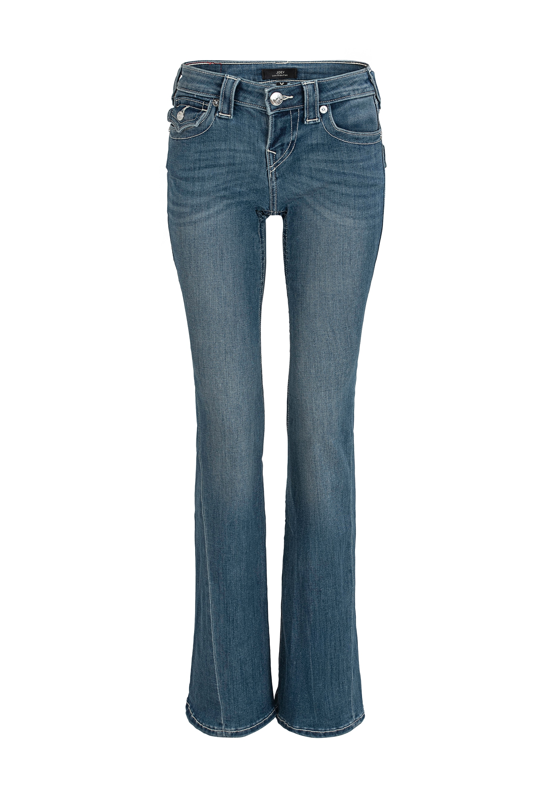 True Religion Bootcut-Jeans "BECCA MR BOOTCUT FLAP" Baumwollmischung, bootc günstig online kaufen