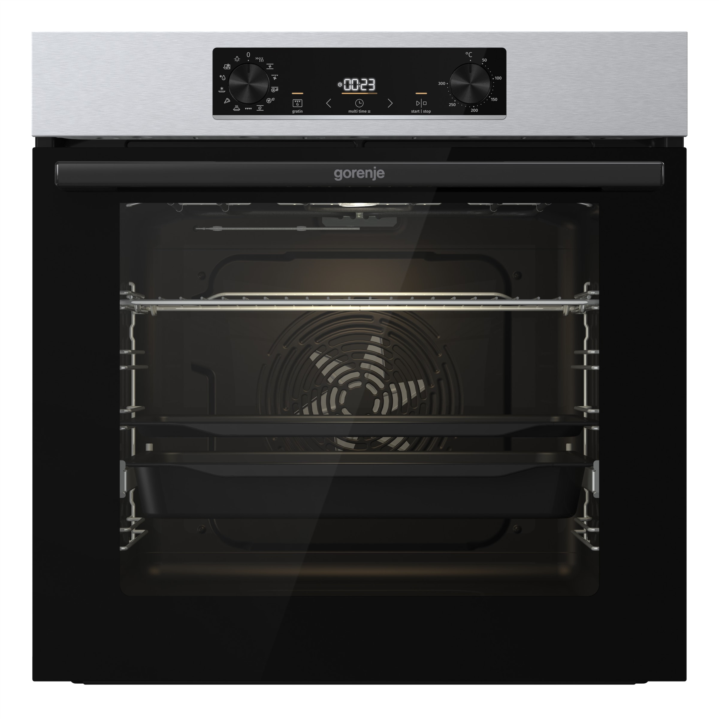 GORENJE Backofen-Set »BOSB737OTX« mit 1-fach-Teleskopauszug Aqua Clean Pizzafunktion mit 300 °C – perfekt für Pizza, Focaccia und mehr!