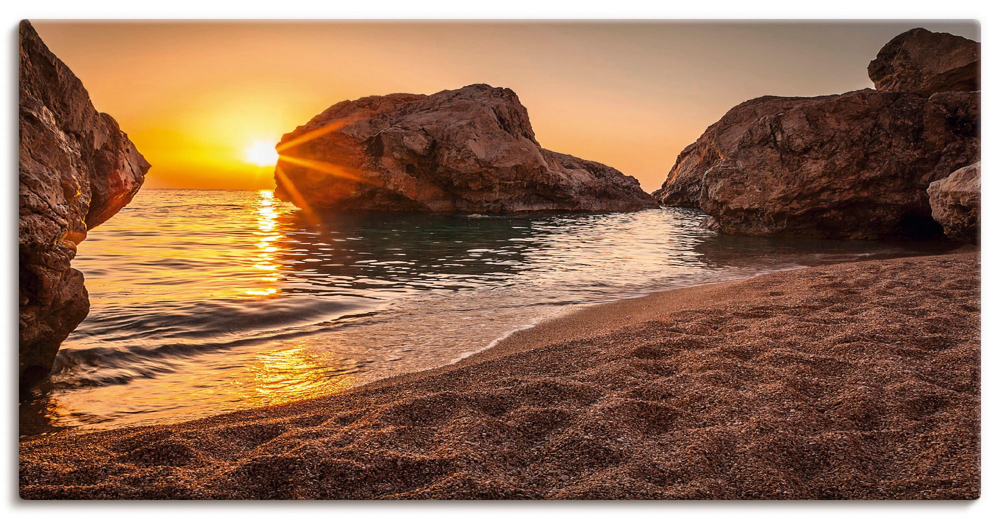 Artland Wandbild | Wandaufkleber und Leinwandbild, St.), oder Poster in Strand, Strand«, »Sonnenuntergang versch. bestellen Alubild, als Größen BAUR (1