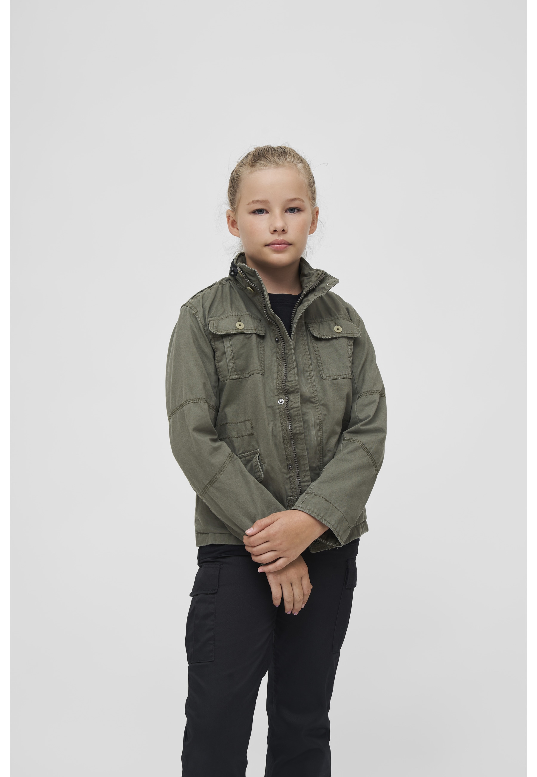 Brandit Allwetterjacke »Brandit Herren Kids Britannia Jacket« 1 Stk. tlg. ohne Kapuze